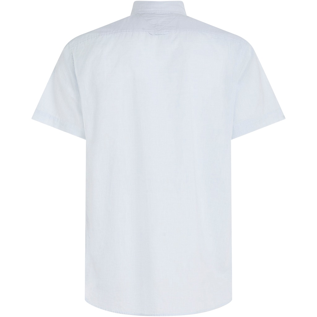 Tommy Hilfiger Kurzarmhemd »W-CO/LI FAKE SOLID RF SHIRT«, ganz fein gestreift
