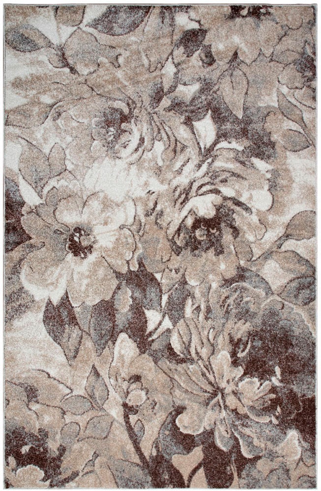 my home Teppich »Almrose«, rechteckig, 9 mm Höhe, mit besonders weichem Flor, Blumen Muster, florales Design, Kurzflor