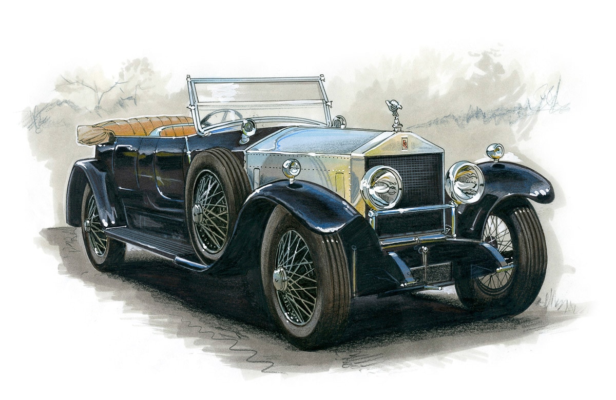 Fototapete »VINTAGE WEINLESE RR-AUTO ILLUSTRATION RETRO LUXUS XXL«