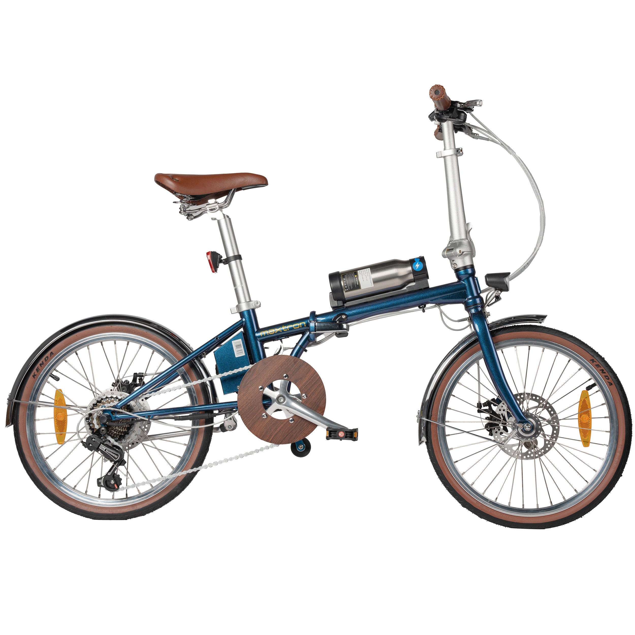 Maxtron "Smart 20, Klapprad" 3 Gang Shimano Tourney Schaltwerk Kettenschaltung Heckmotor 250 W Kompakt und platzsparend für Alltag