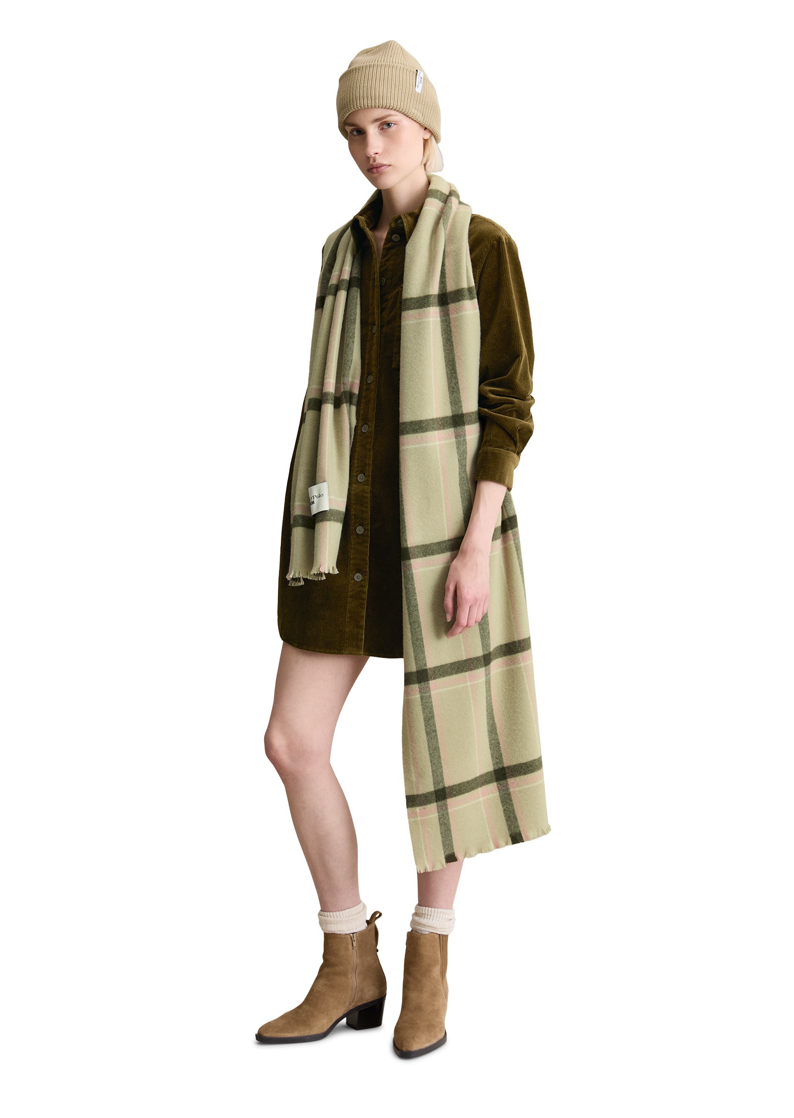 Thumbnail - Marc OPolo DENIM Wollschal "mit Karomuster"