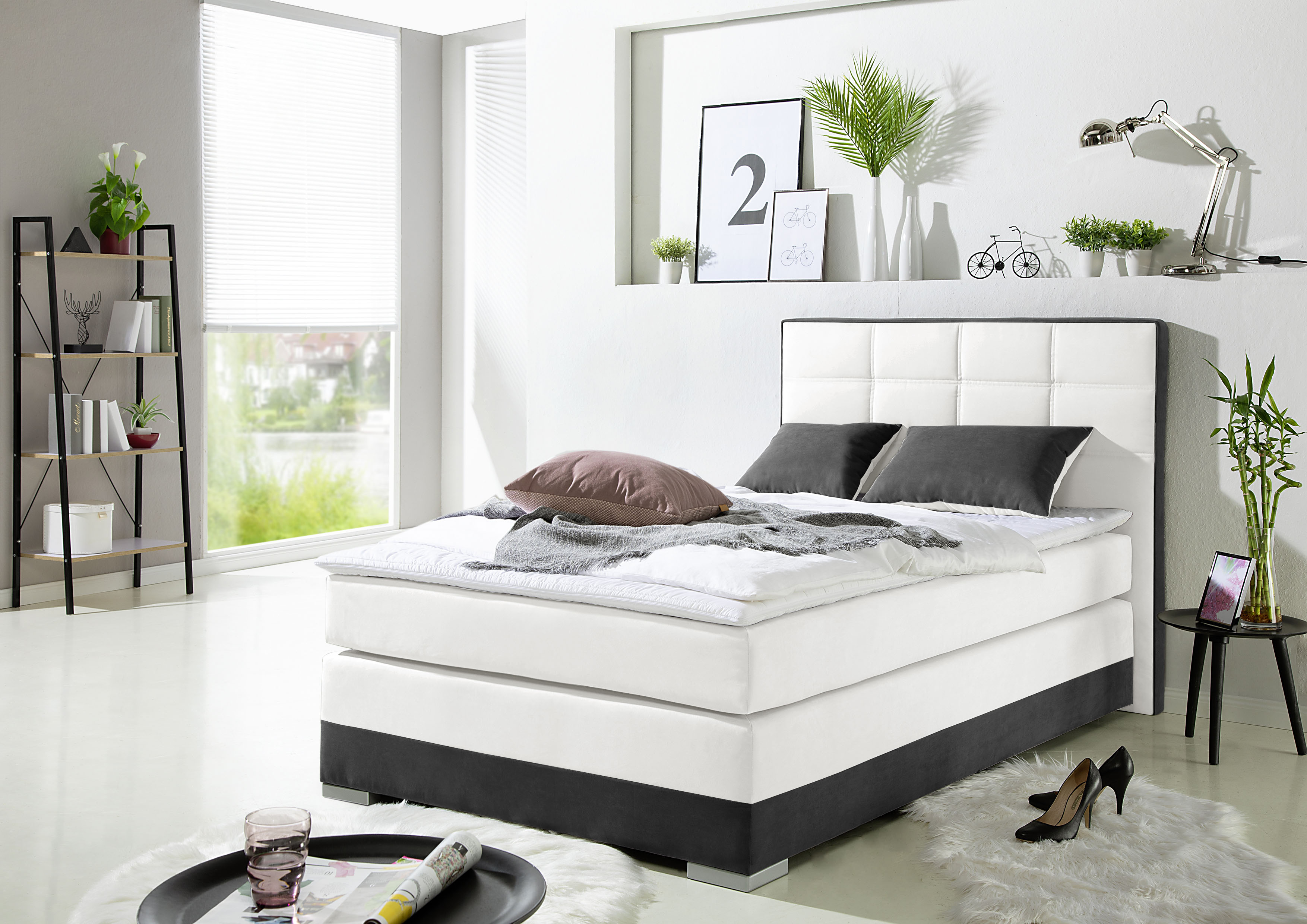 Home affaire Boxspringbett inklusive Topper und Wendekissen