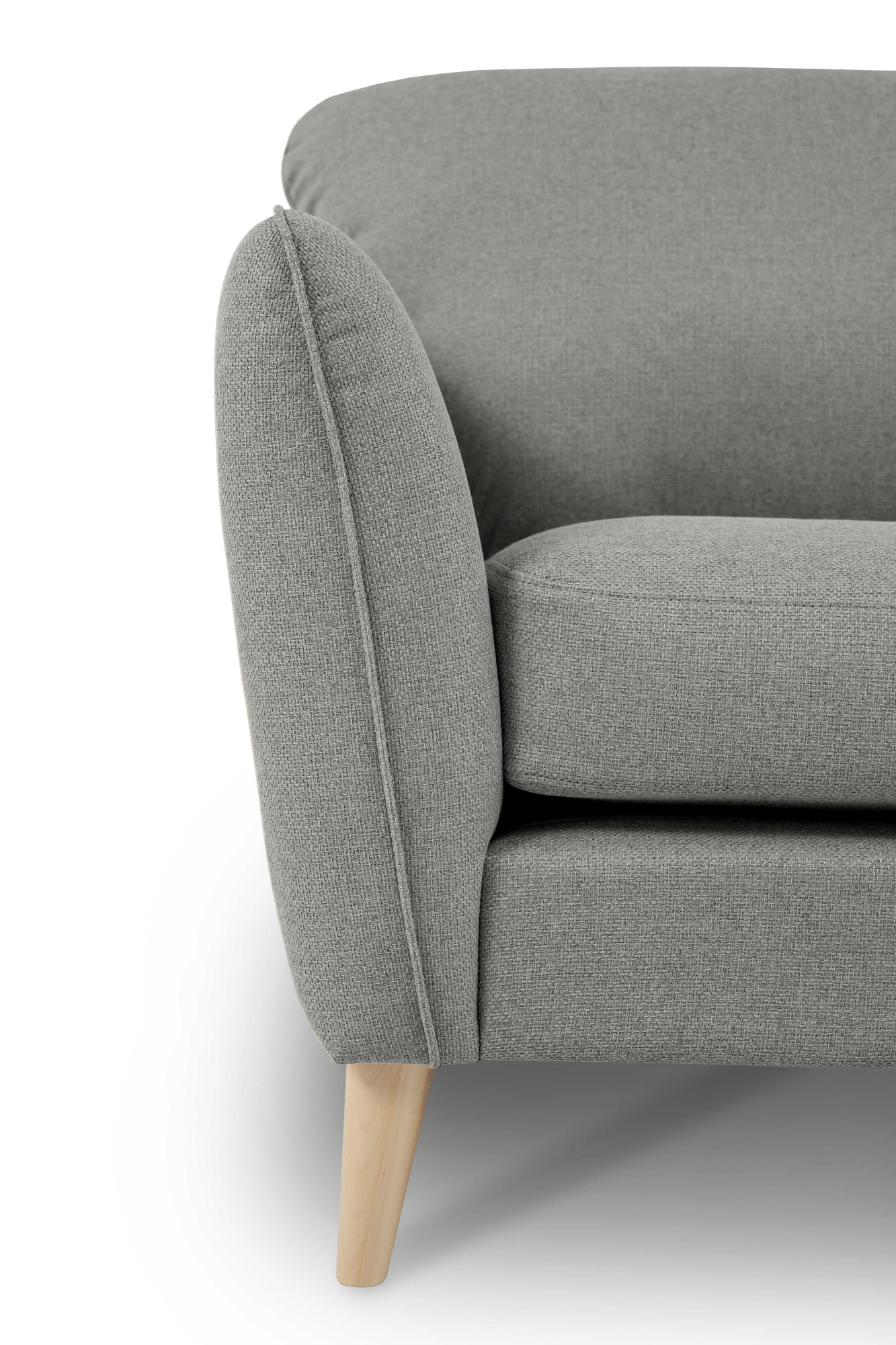 Home affaire 3-Sitzer »MARSEILLE Sofa 206 cm«, mit Massivholzbeinen aus Eiche, verschiedene Bezüge und Farbvarianten
