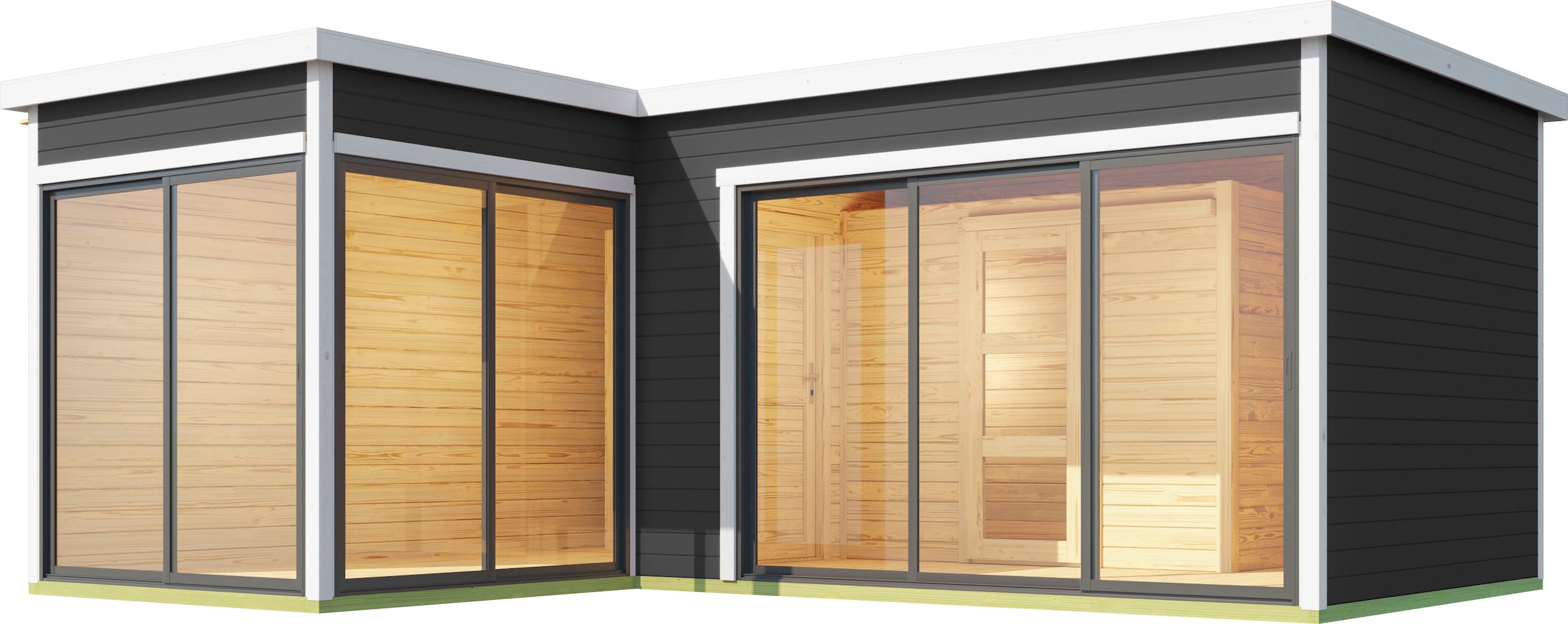 LASITA MAJA Gartenhaus »DOMEO«, (Set, inkl. Fussbodenbretter zum verlegen)