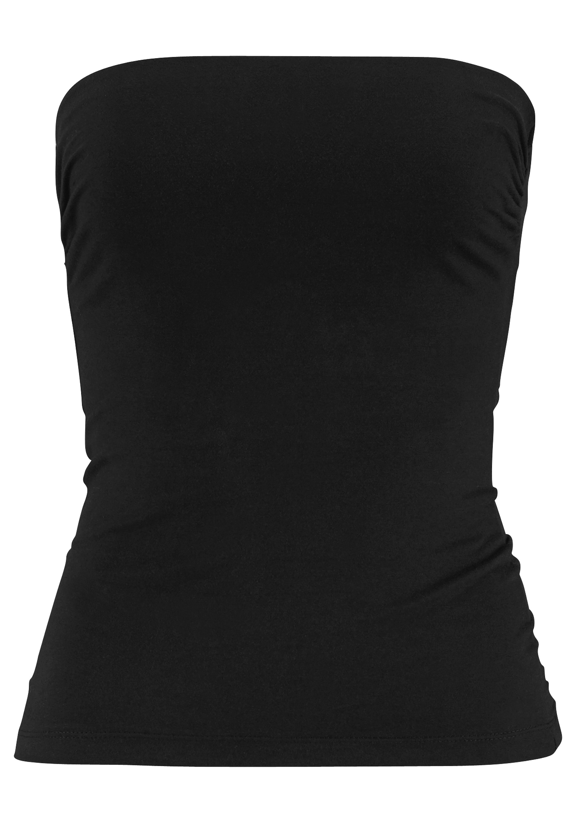 Melrose Bandeautop, (Packung, 2 tlg.), figurbetonter Schnitt