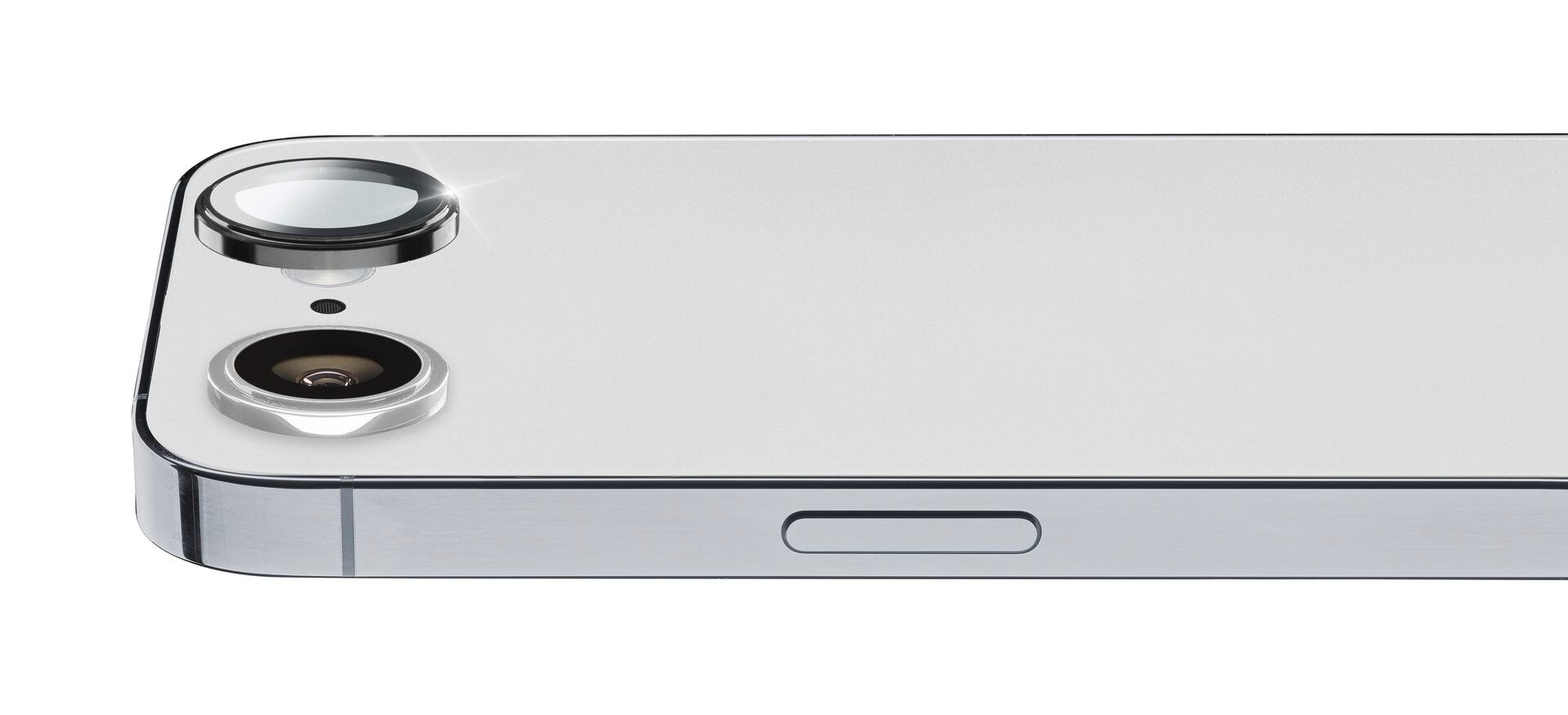Cellularline Kameraschutzglas »Camera Lens Ring für Apple iPhone 16e«, für Apple iPhone 16e, Linsenschutzglas, Kameraglas, Lens Cover, kratz- & stoßfest