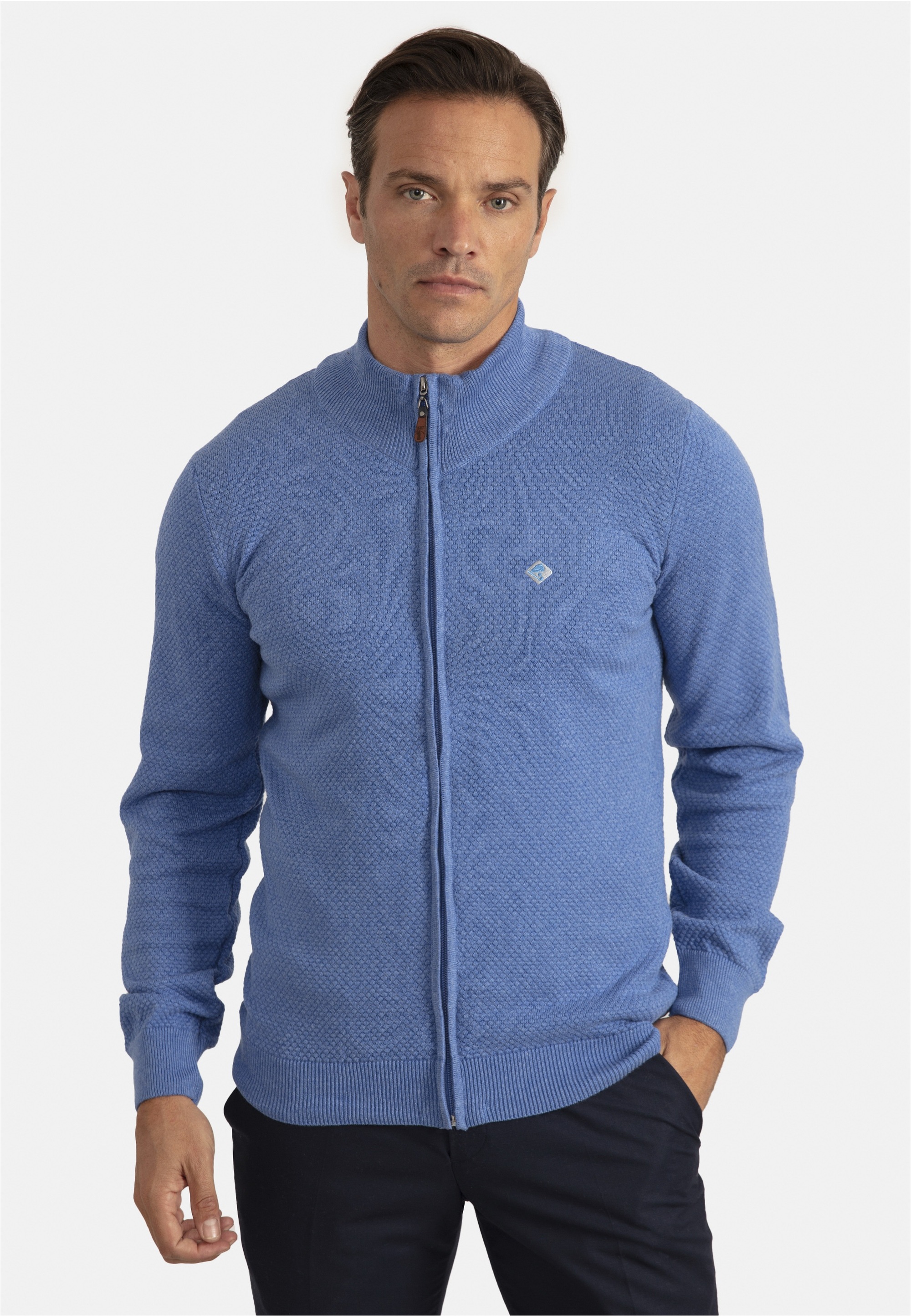 SIR RAYMOND TAILOR Strickjacke »Sydney«, mit kleinem Stehkragen