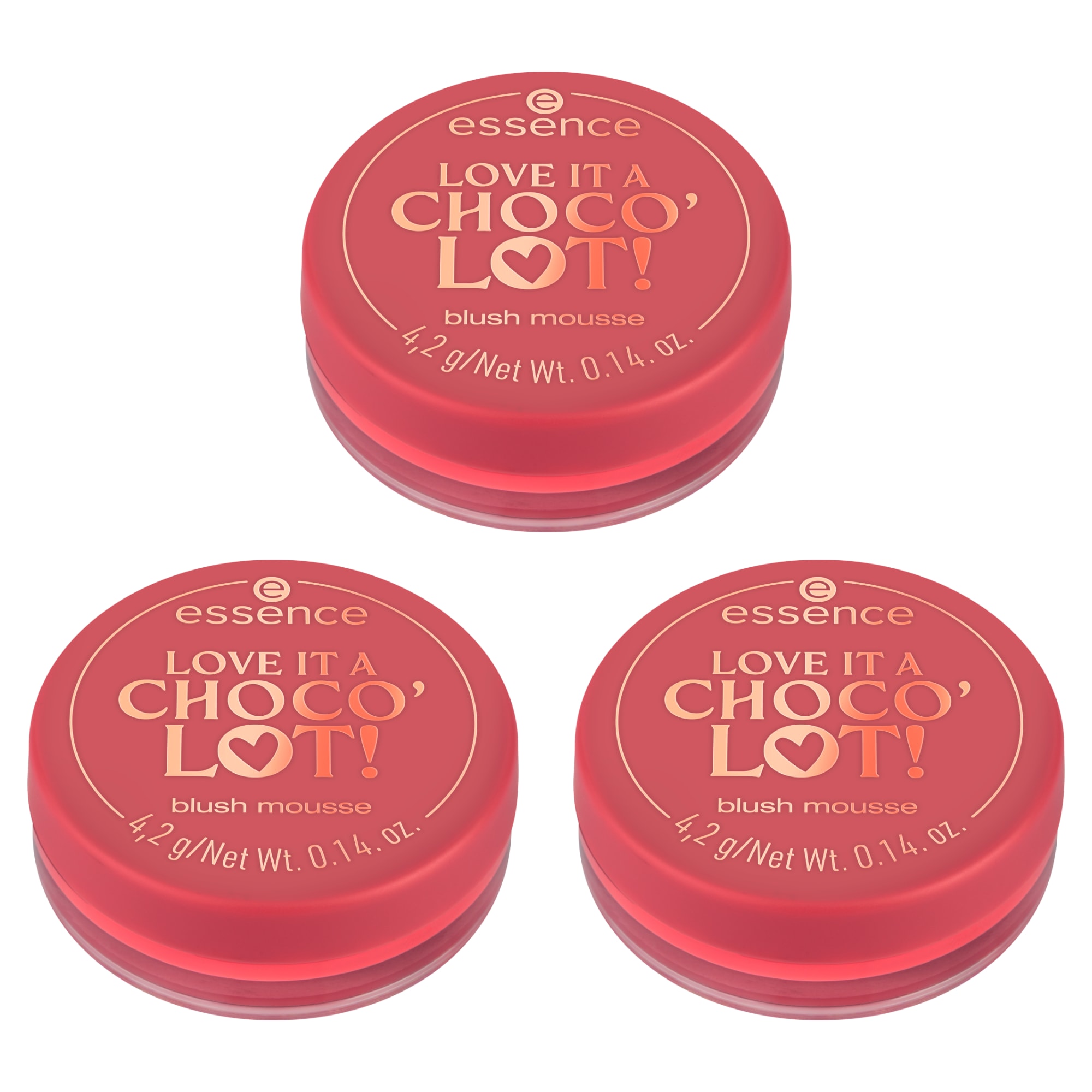 Rouge »LOVE IT A CHOCO' LOT! blush mousse«, (Set, 3 tlg.), mit cremiger Textur