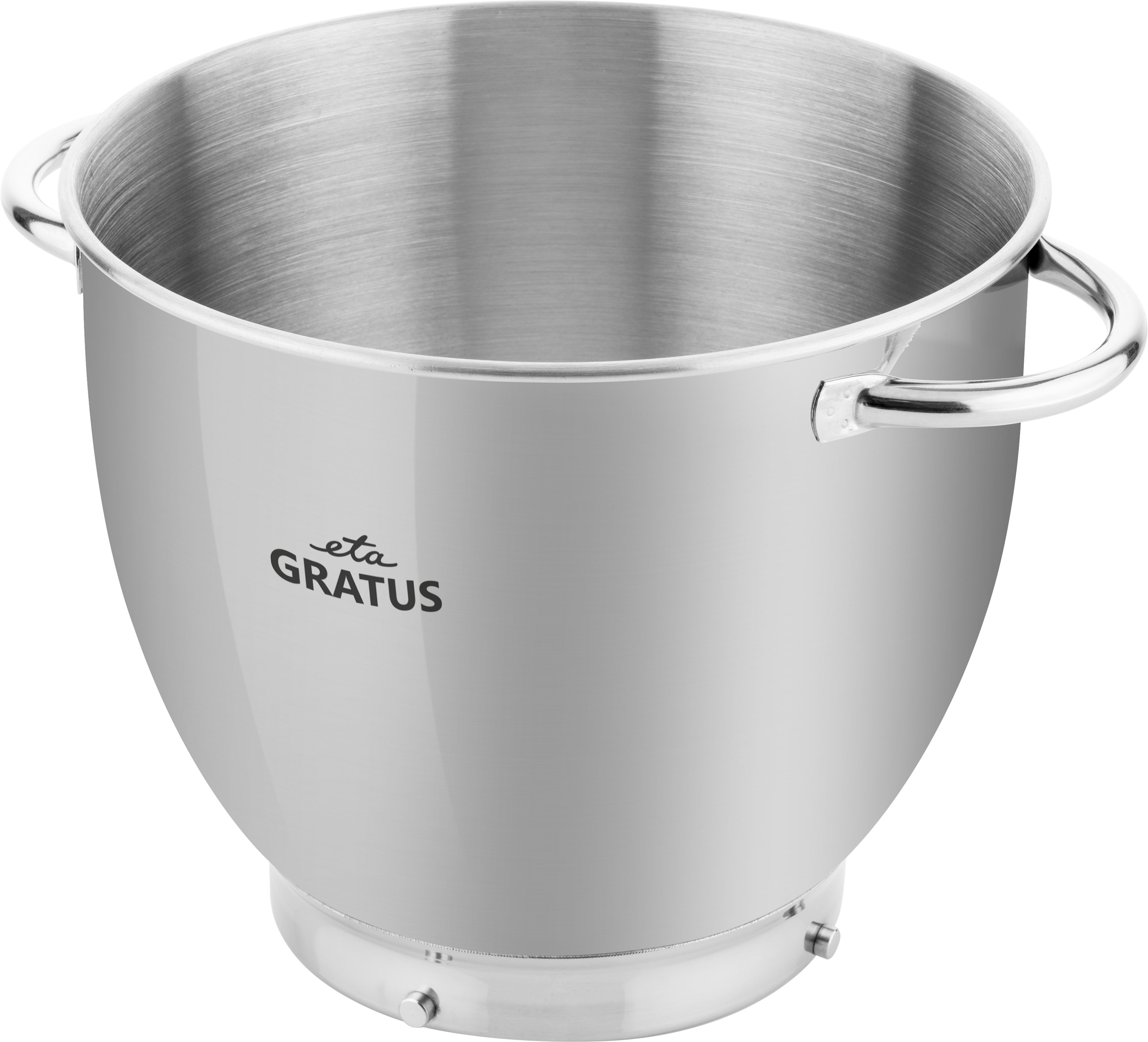 eta Küchenmaschinenschüssel "ETA002899003" 1 Stk. aus Edelstahl 3,5l, mit Griffen, Zubehör für Küchenmaschine Gratus ETA 0028