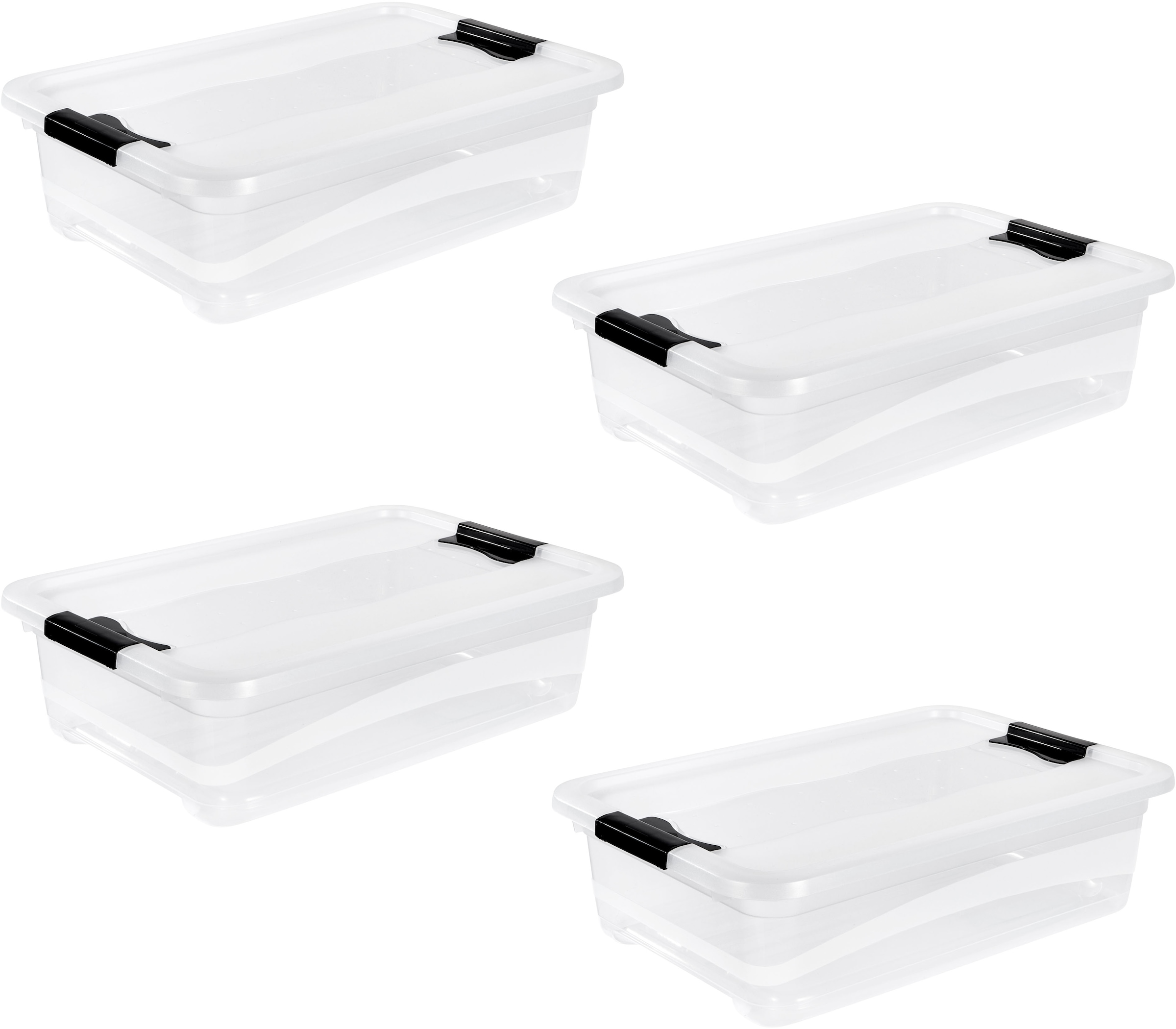 keeeper Aufbewahrungsbox "Cornelia, 4er Set, 28 L, 59,5 x 39 x 19,5 cm" dur günstig online kaufen