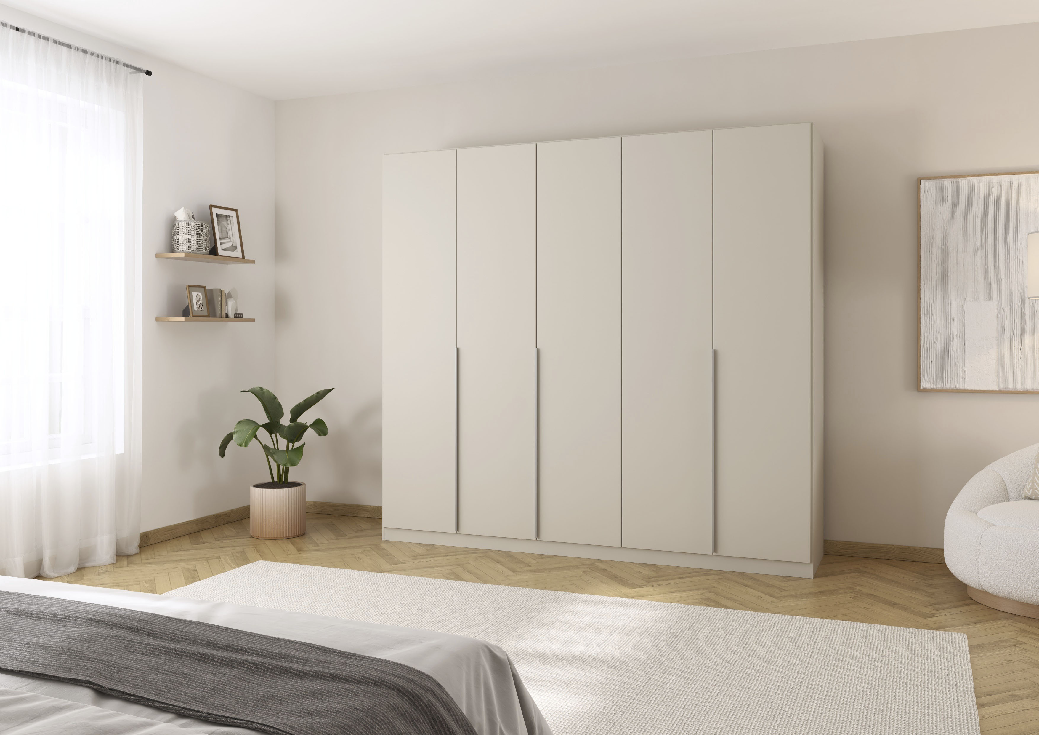 Thumbnail - rauch Drehtürenschrank "Kleiderschrank Schrank Garderobe AGORDO TOPSELLER Schlafzimmer", (in zwei Griff-Farben mit Dekor...