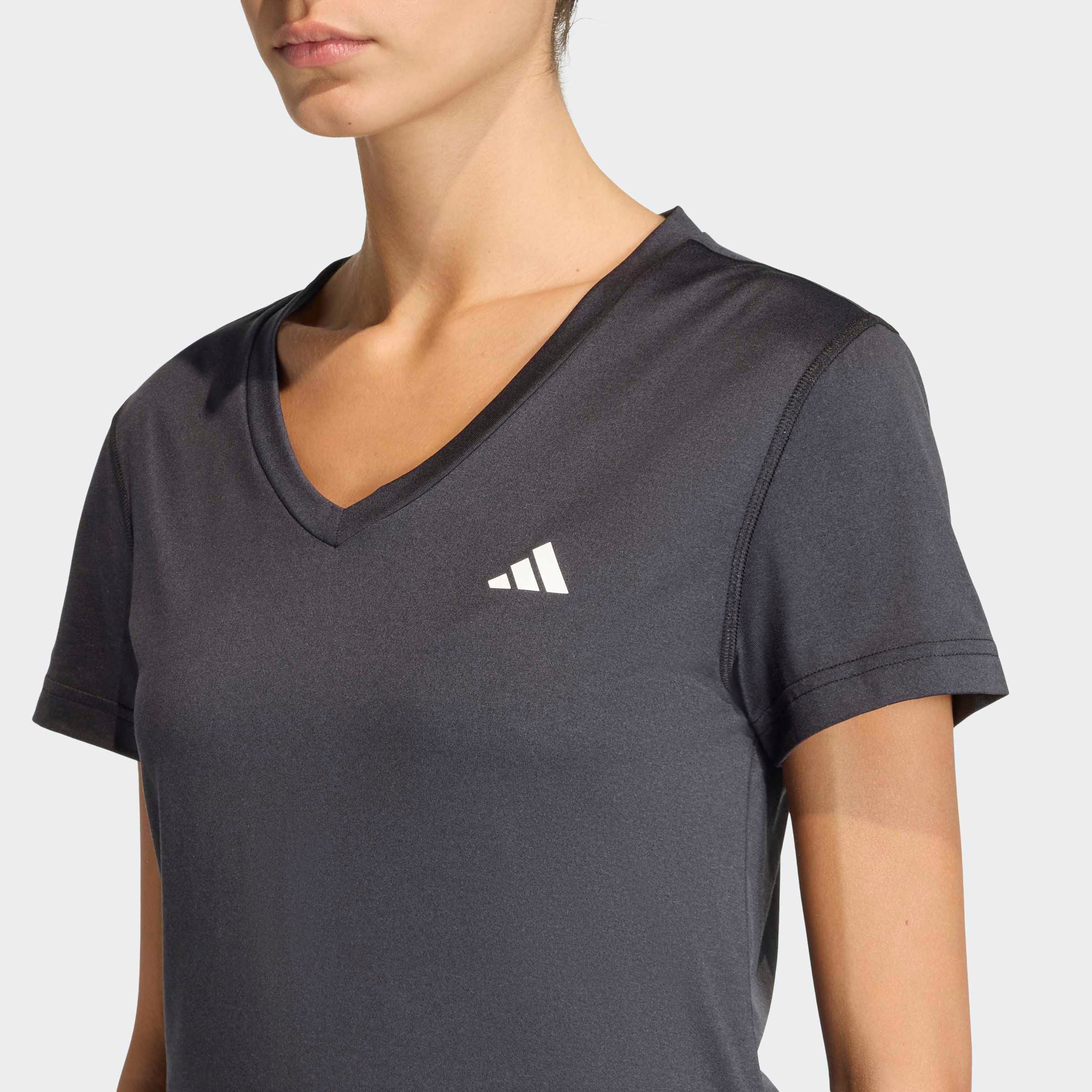 adidas Performance T-Shirt »ADIDAS WORKOUT ESSENTIALS MIT V-AUSSCHNITT« mit V-Ausschnitt, ohne Verschluss