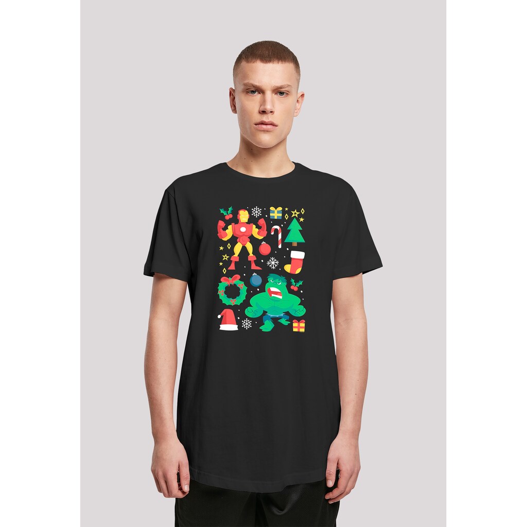 F4NT4STIC T-Shirt »Marvel Universe Iron Man And Hulk Weihnachten«