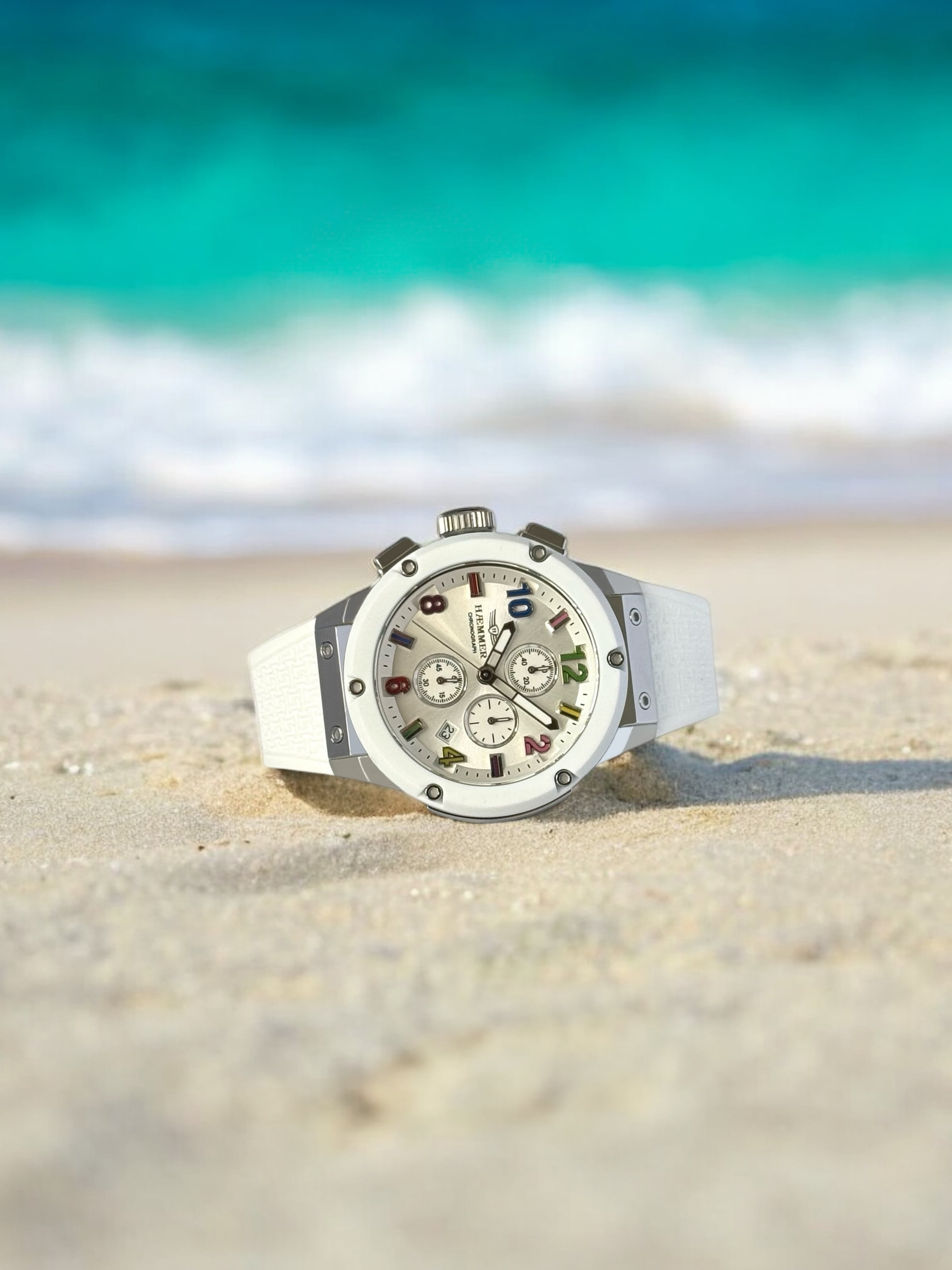 HAEMMER GERMANY Chronograph »WAVE MASTER«, Quarzuhr, Armbanduhr, Damenuhr, Herrenuhr, Made in Germany