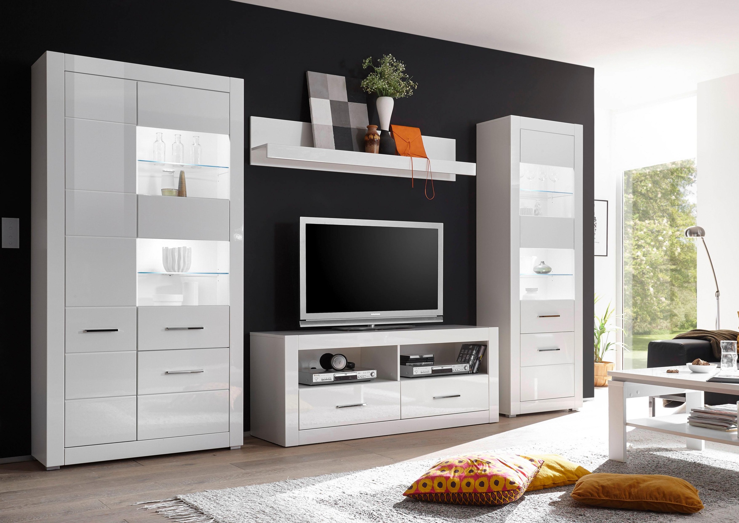 Thumbnail - Home affaire Wohnwand "BIANCO" Set, 4 Stk. tlg.