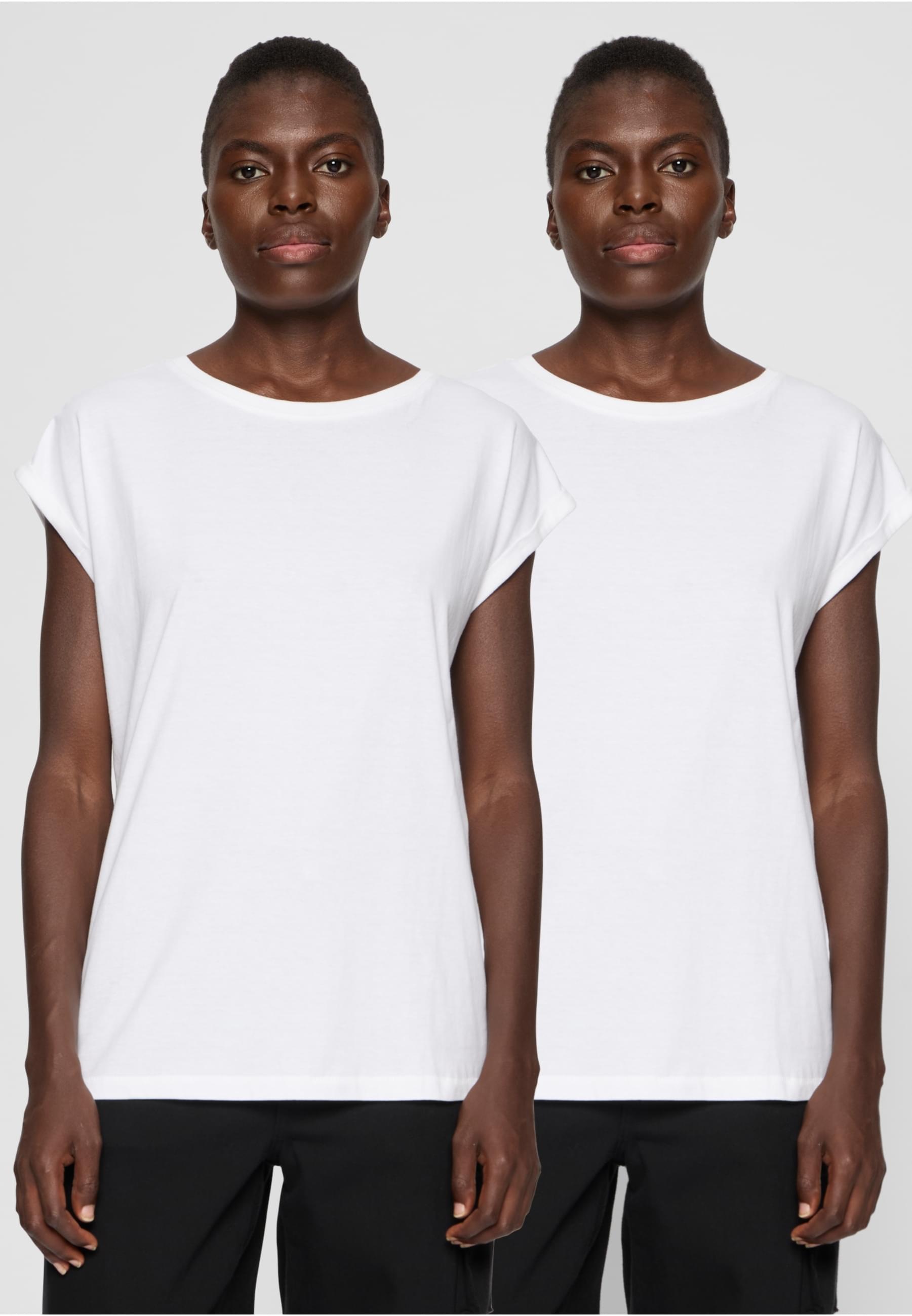 URBAN CLASSICS T-Shirt »Urban Classics Pre-Pack Ladies Extended Shoulder Tee«, (1 tlg.)