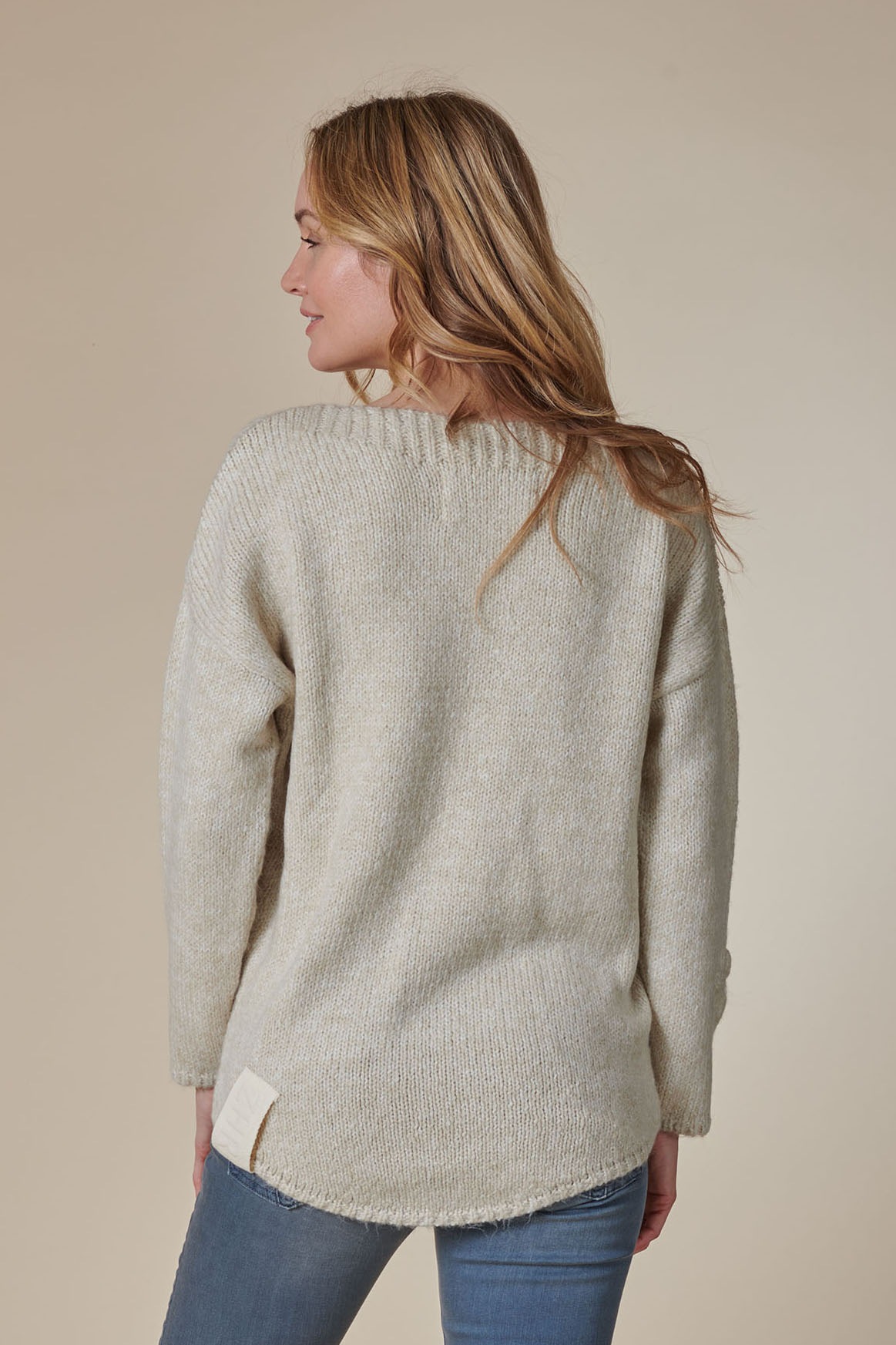 Zhrill Strickpullover "ZHNINA" mit gestrickten Blumen günstig online kaufen