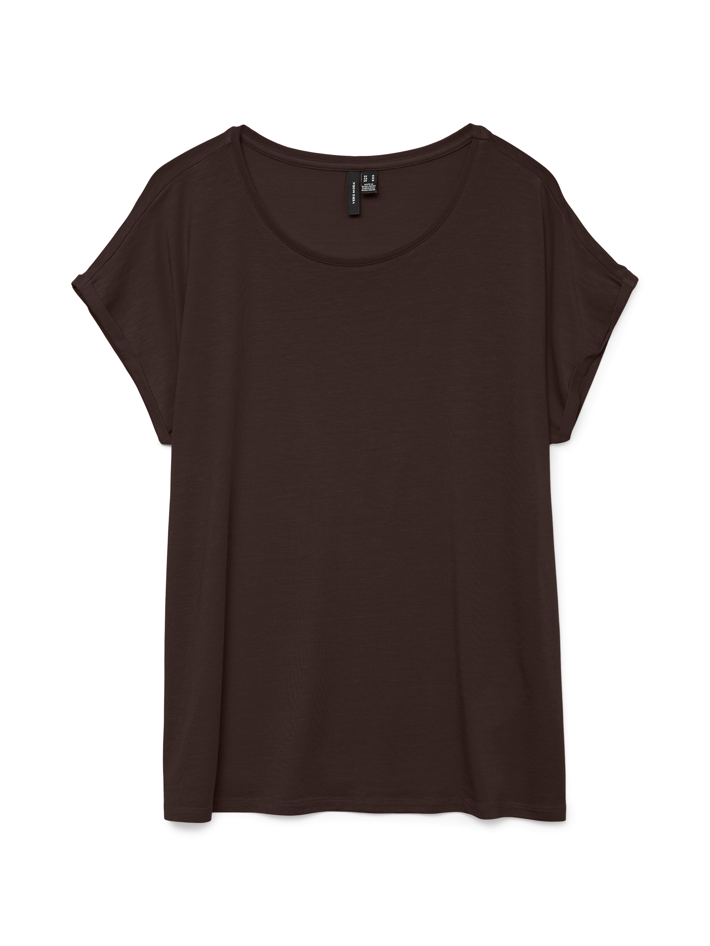 Vero Moda Rundhalsshirt »VMAVA PLAIN SS TOP GAJRS NOOS«
