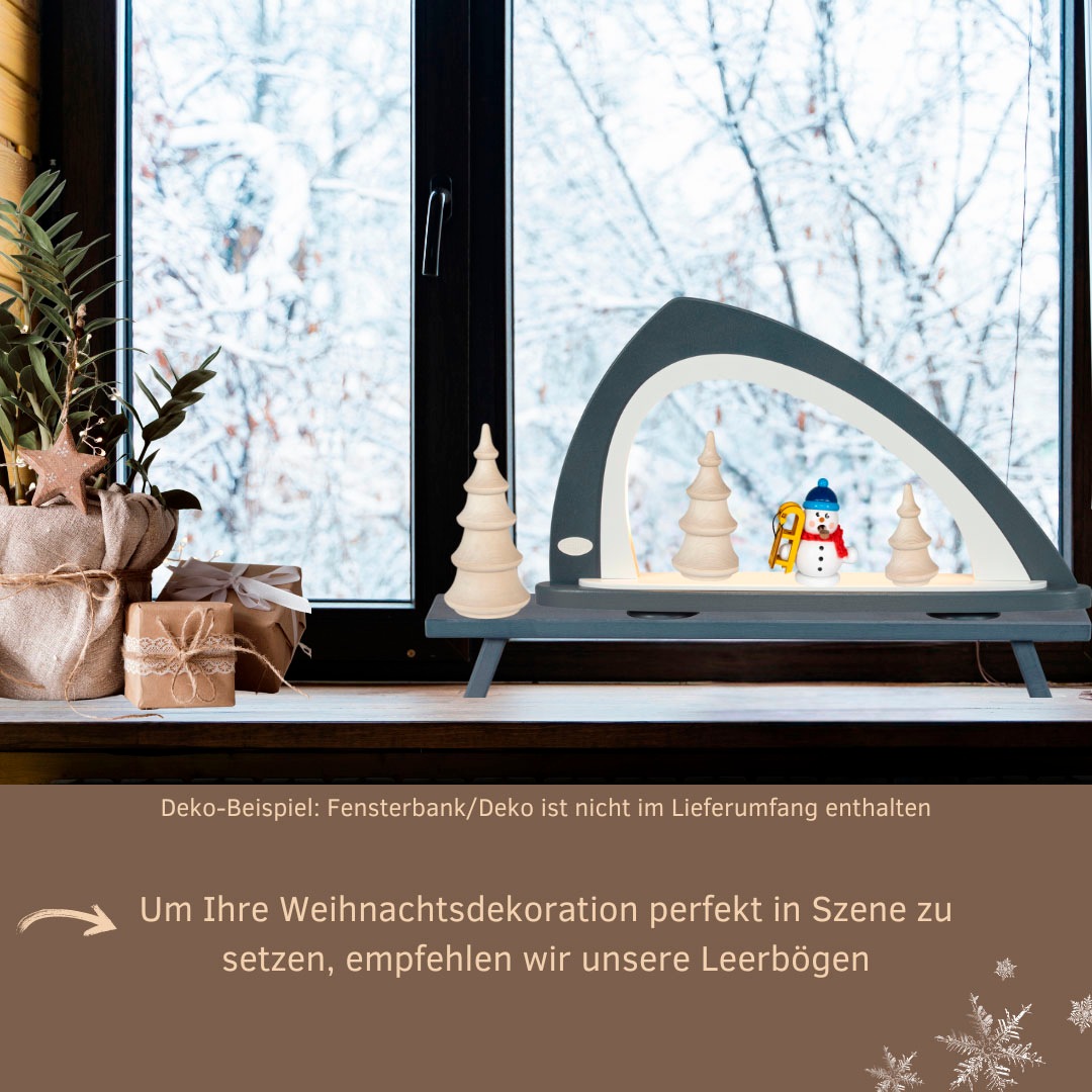 Weigla LED Schwibbogen »Weihnachtsdeko«, Leerbogen zum Selbstbestücken, asymmetrisch
