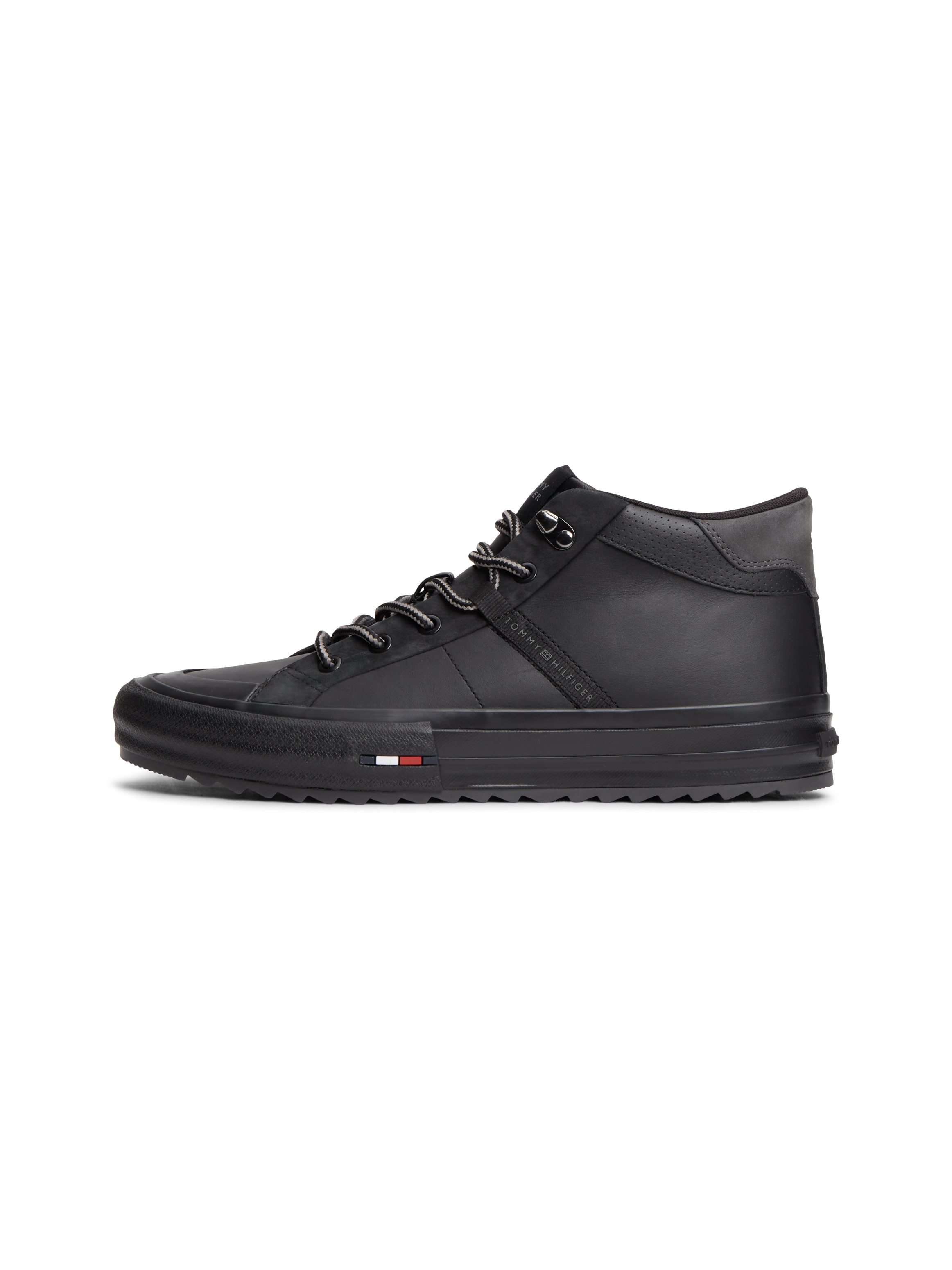 Tommy Hilfiger Sneaker »HARLEM STREET CLEAT WINTER«  Schnürboots, Freizeitboots mit Kontrastbesatz an der Ferse