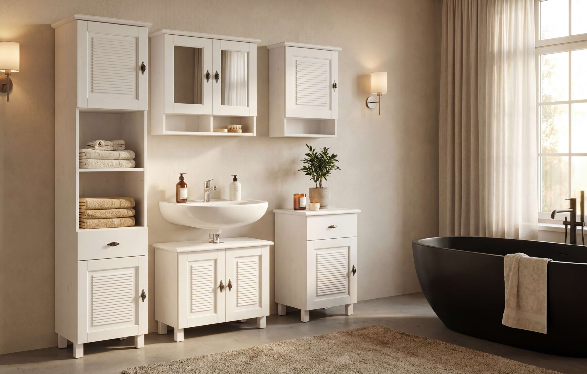 OTTO home Unterschrank "Rauna" aus massiver Kiefer, Breite 44 cm, Rillenopt günstig online kaufen