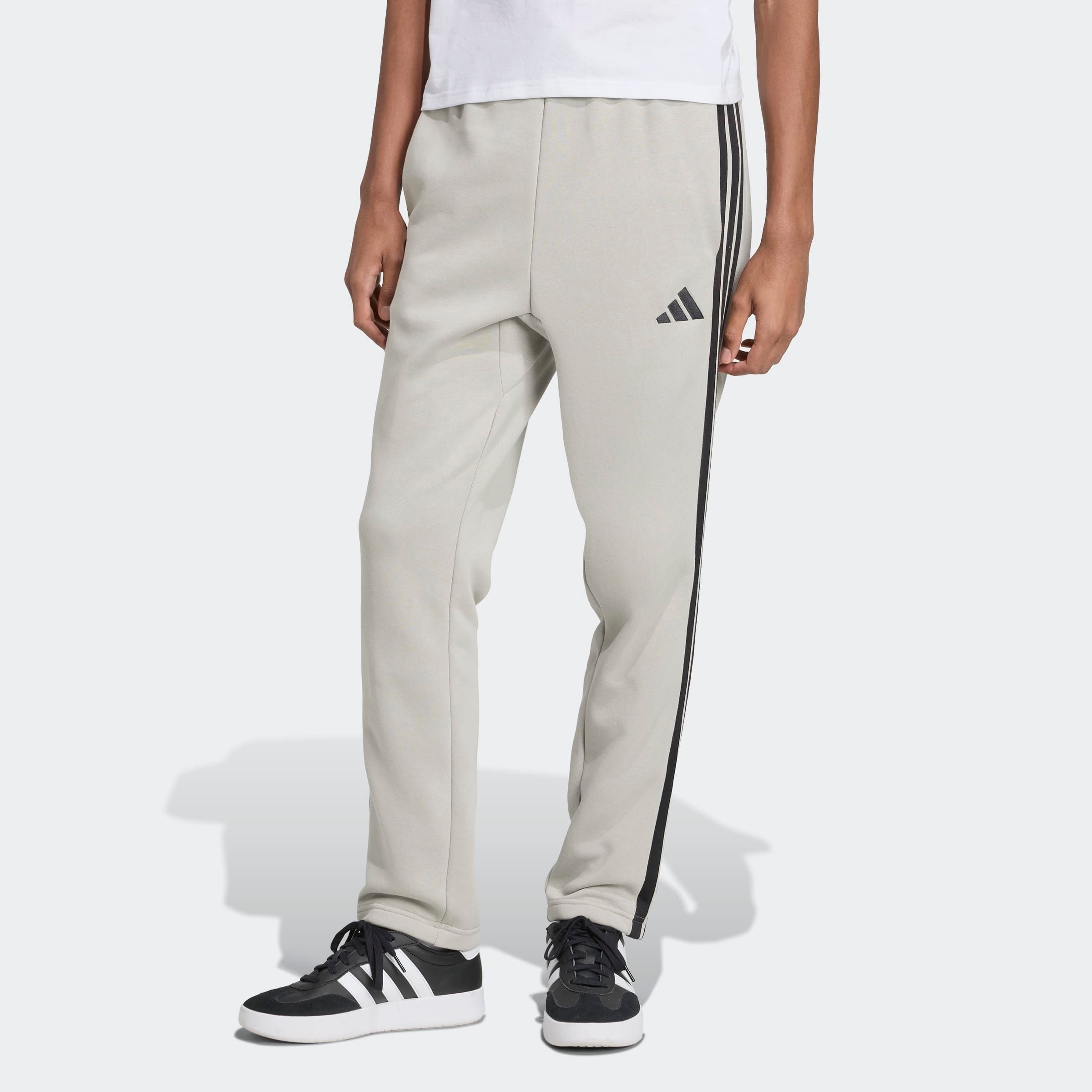 adidas Sportswear Sporthose "ESSENTIALS 3-STREIFEN OPEN HEM" aus Baumwolle, günstig online kaufen