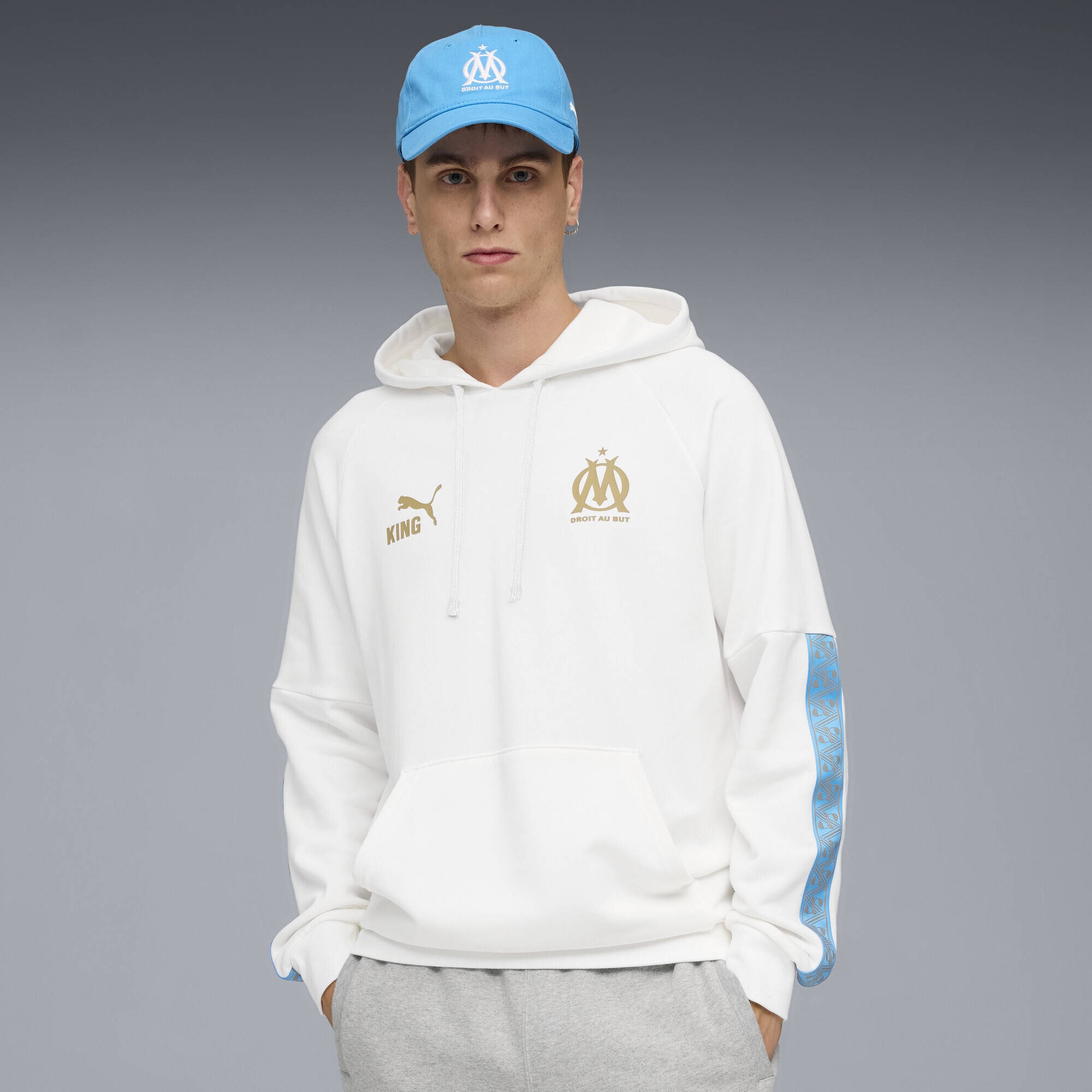 PUMA Hoodie »Olympique de Marseille KING Hoodie Herren«