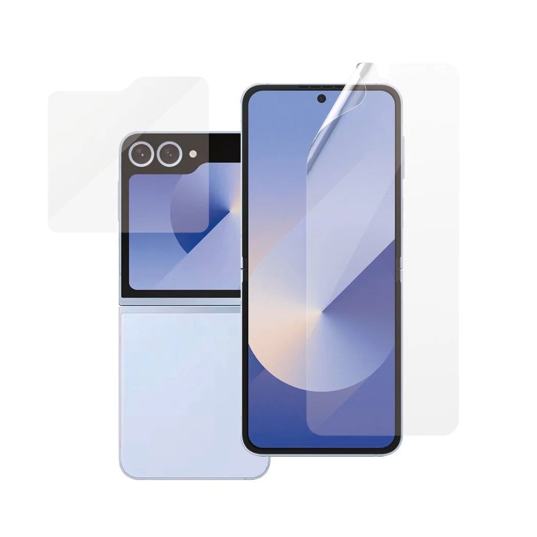 SAFE by PanzerGlass Displayschutzglas »Ultra-Wide Fit TPU + Classic Fit Glass Screen Protection«, für Samsung Galaxy Z Flip6, Displayschutzfolie, Schutzfolie, Bildschirmschutz, kratz- & stoßfest