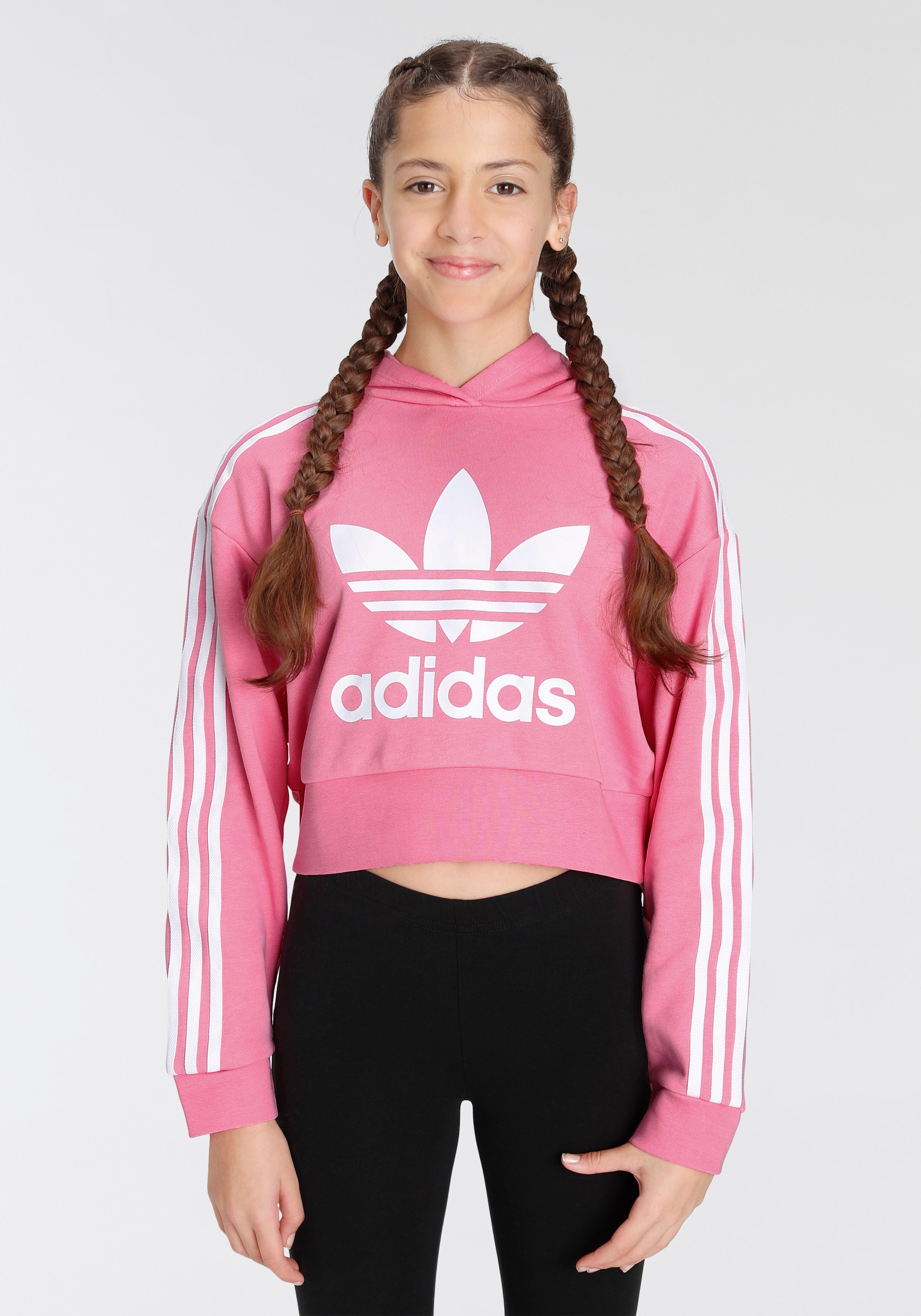 adidas Sweatshirt | BAUR Originals »ADICOLOR CROPPED HOODIE«