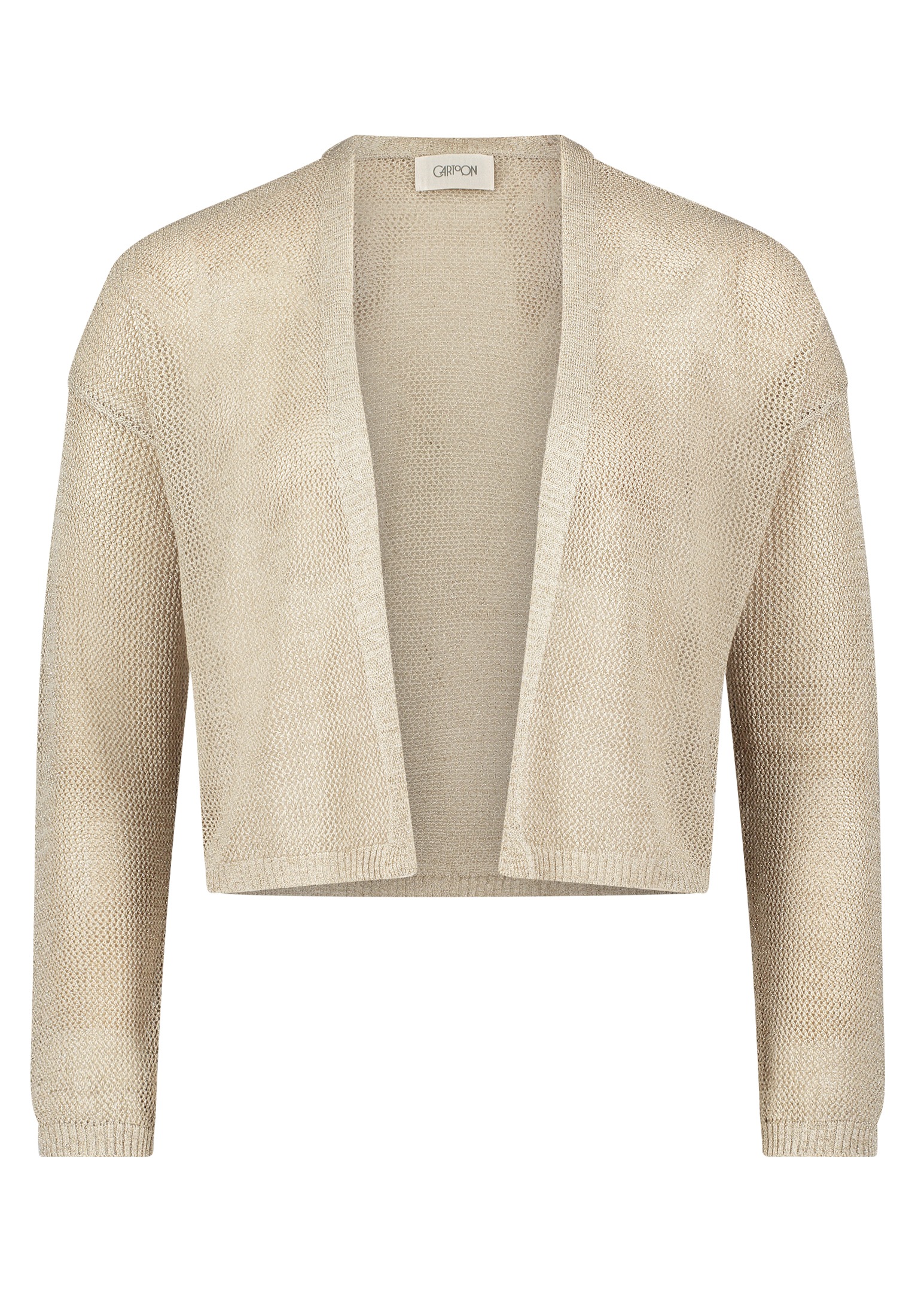 Cartoon Strickjacke "Damen Strick-Cardigan mit Lurexfaden", 1 Stk. Ajourmus günstig online kaufen