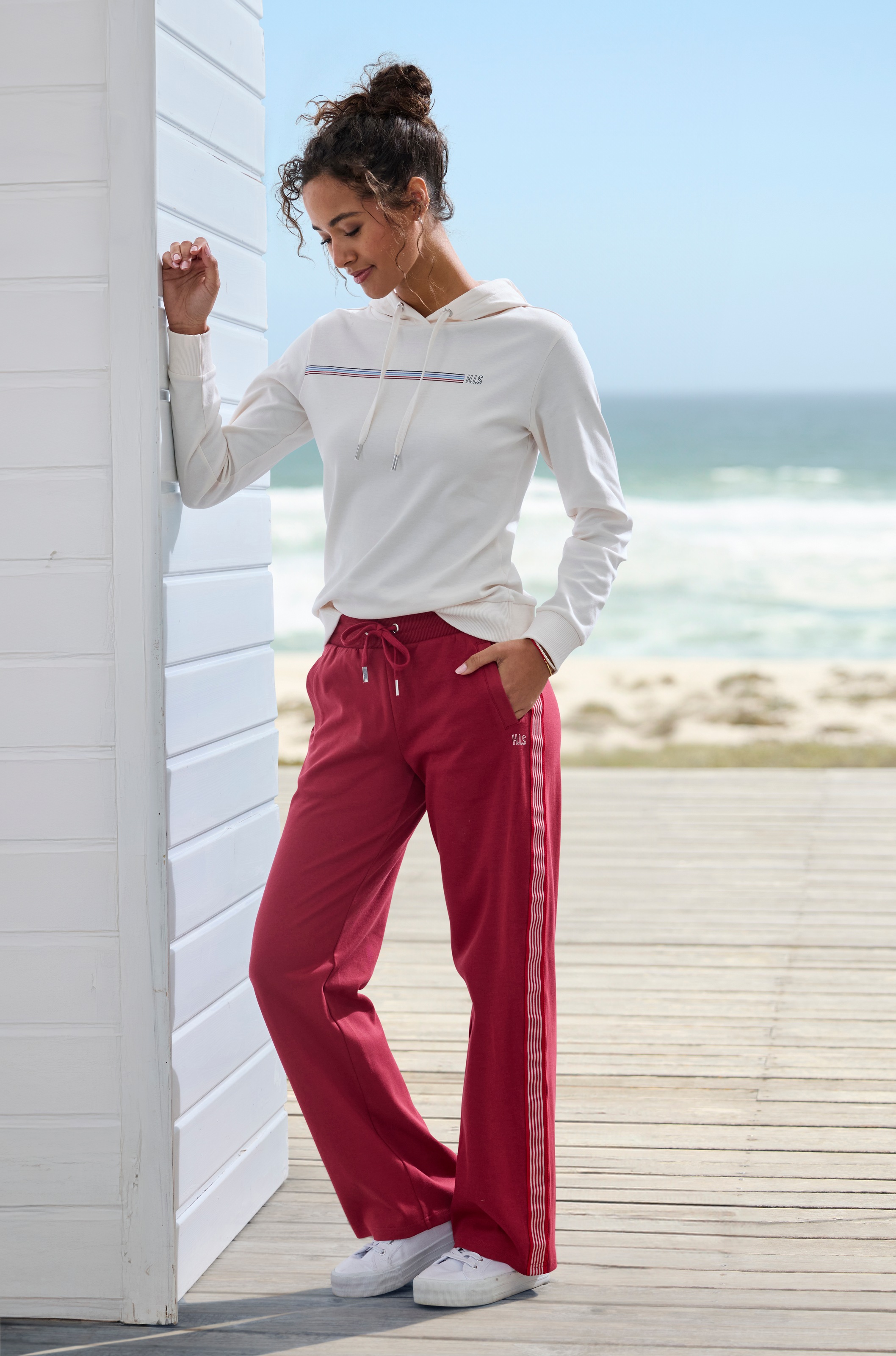Thumbnail - H.I.S Hoodie mit Streifenprint, Loungewear
