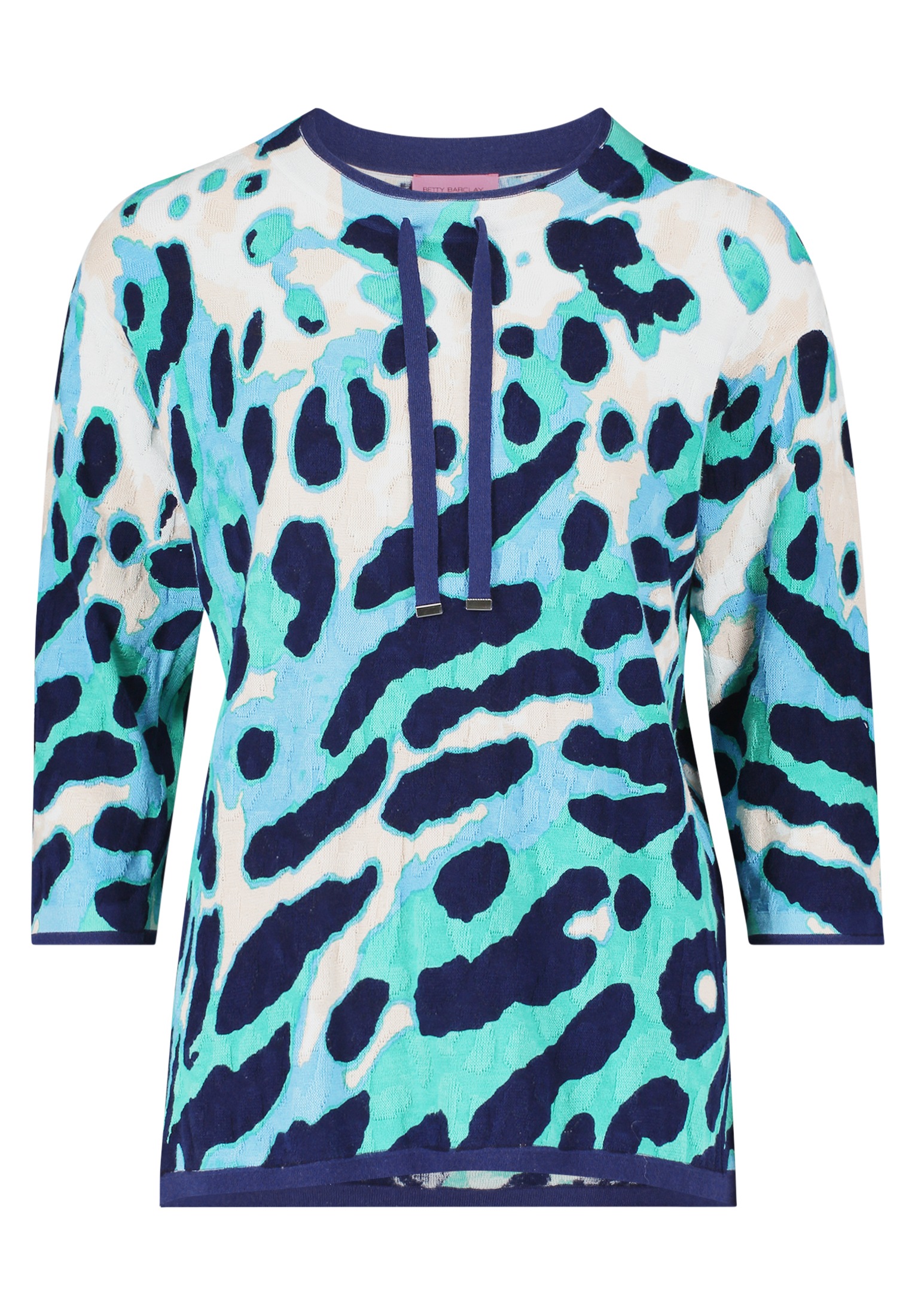 Betty Barclay Strickpullover »Betty Barclay Feinstrickpullover mit Leoprint«, (1 tlg.), Druck