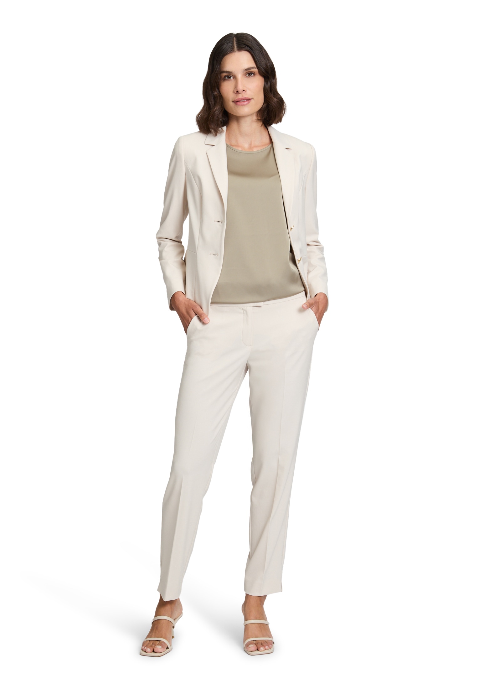 Betty Barclay Bügelfaltenhose »Betty Barclay Businesshose mit Bügelfalte«, Bunddetail