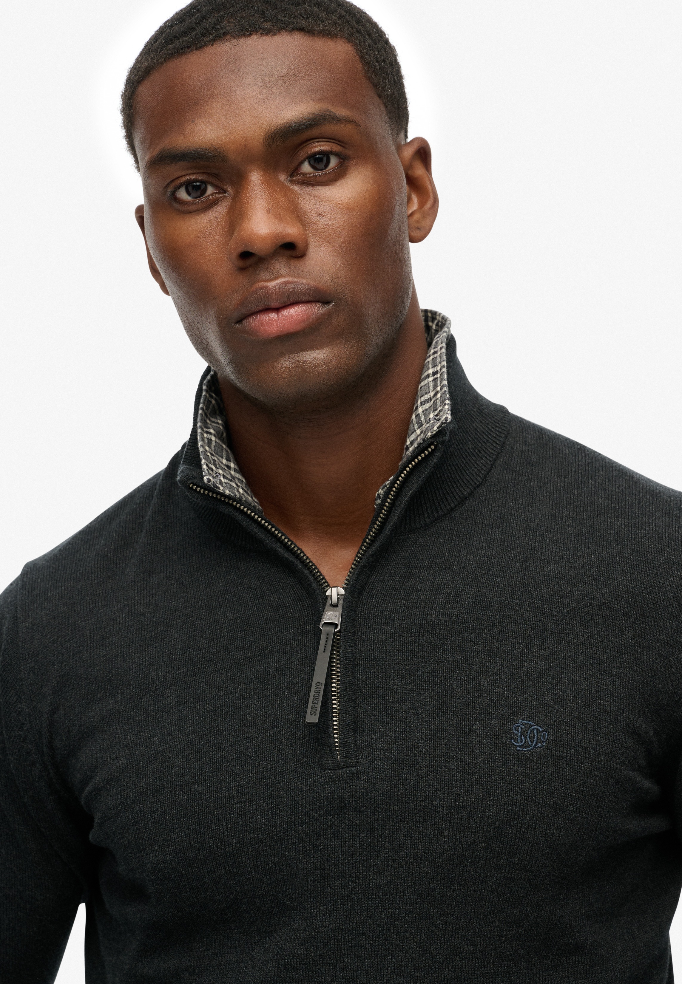 Thumbnail - Superdry Strickpullover "ESSENTIALS COTTON HALF ZIP"