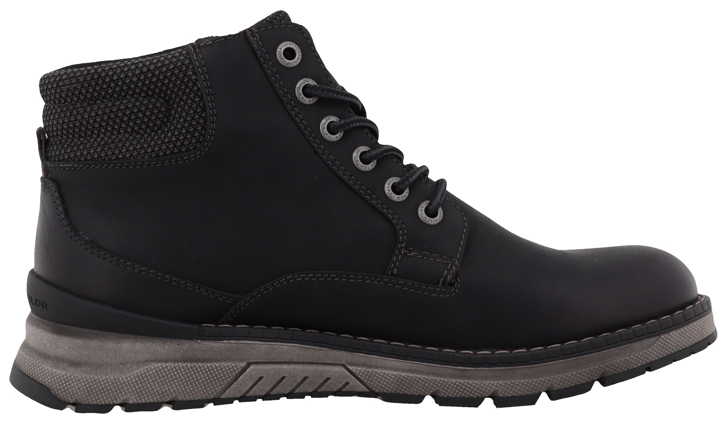 TOM TAILOR Schnürboots, Herbstmode, Outdoorschuh mit gepolstertem Schaftrand