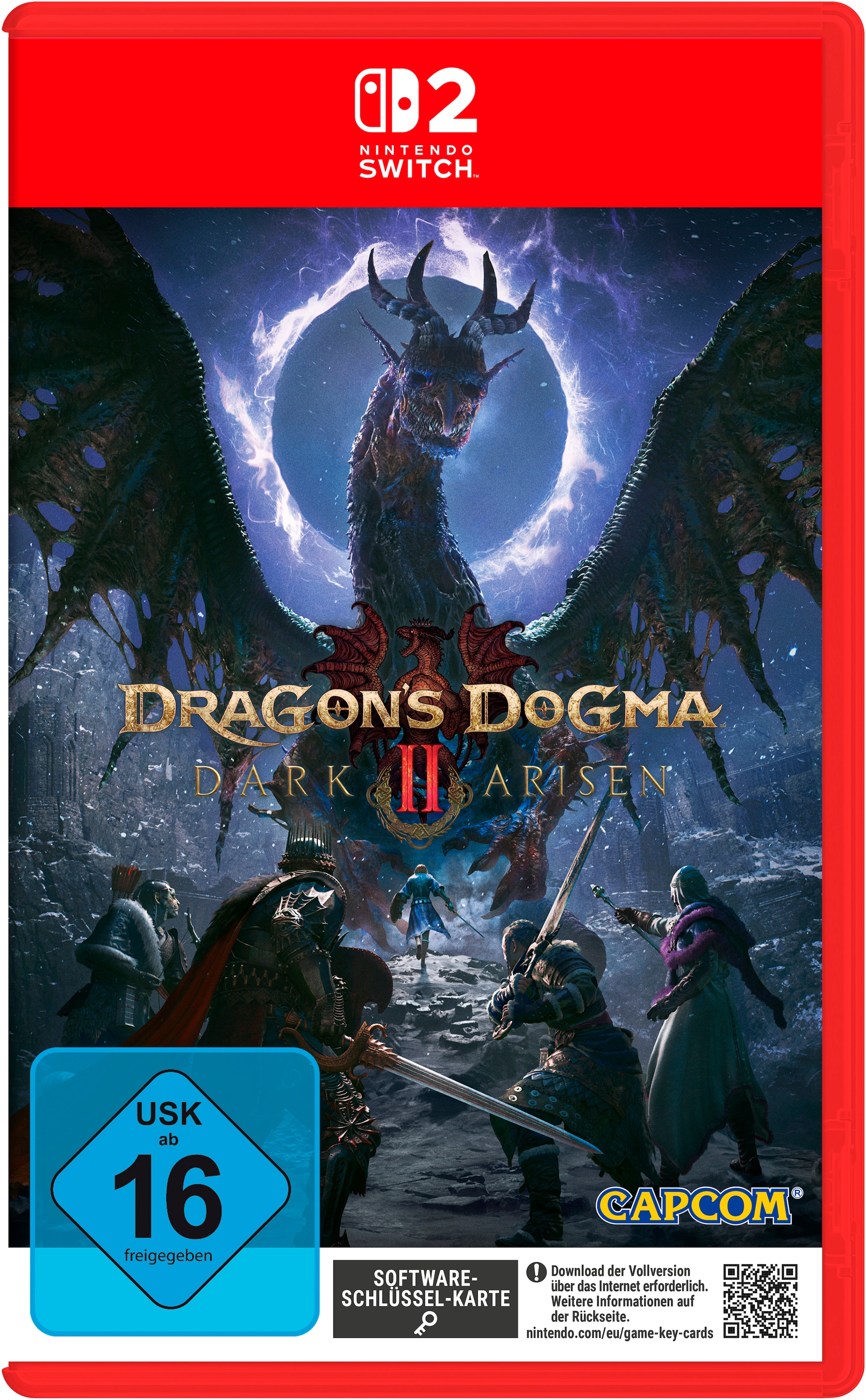 CAPCOM Spielesoftware "Dragon's Dogma 2: Dark Arisen", rot (ohne farbbezeichnung), Nintendo Switch 2, Spielesoftware