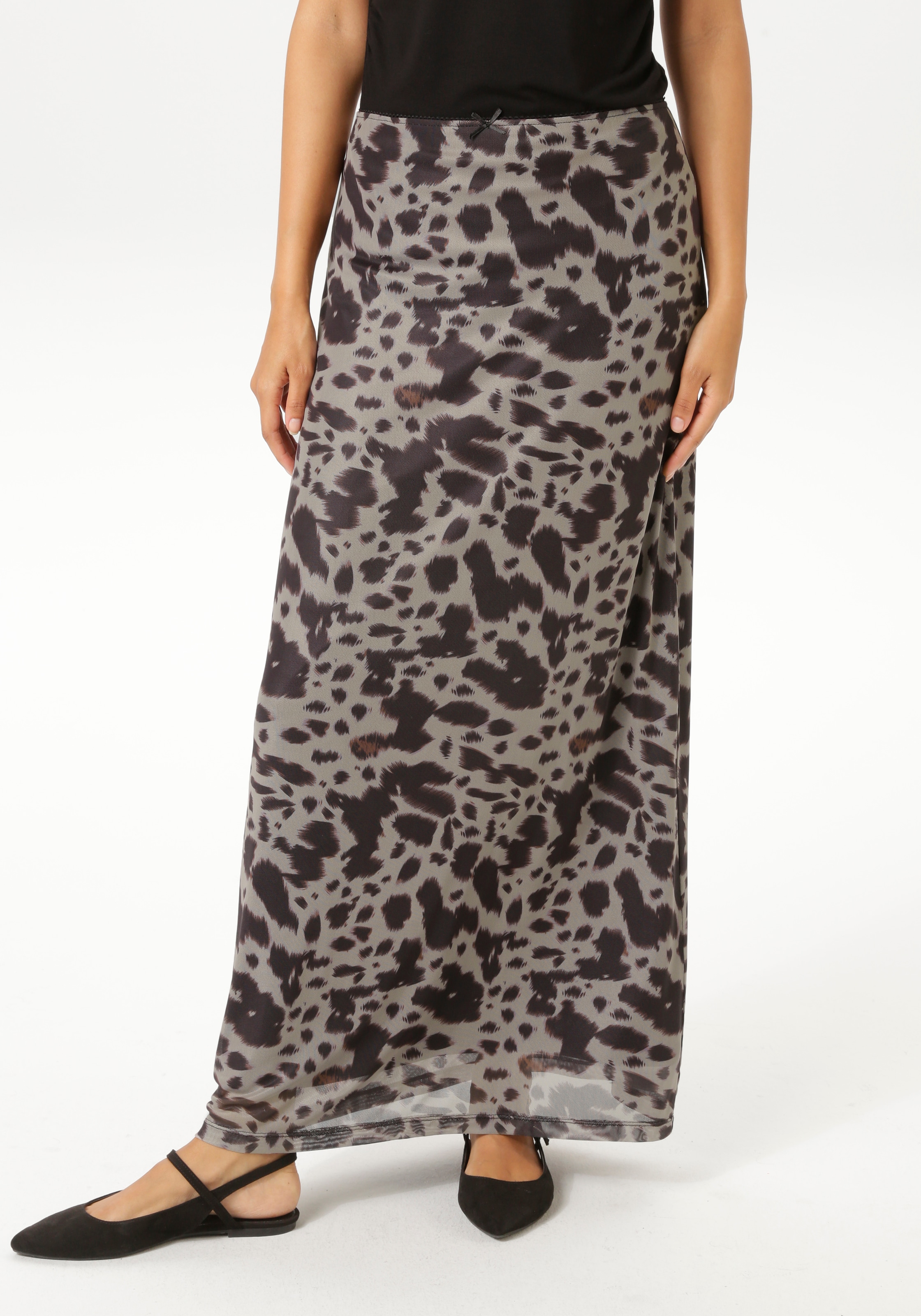 Aniston CASUAL Maxirock im extravaganten Flecken-Dessin - NEUE KOLLEKTION günstig online kaufen