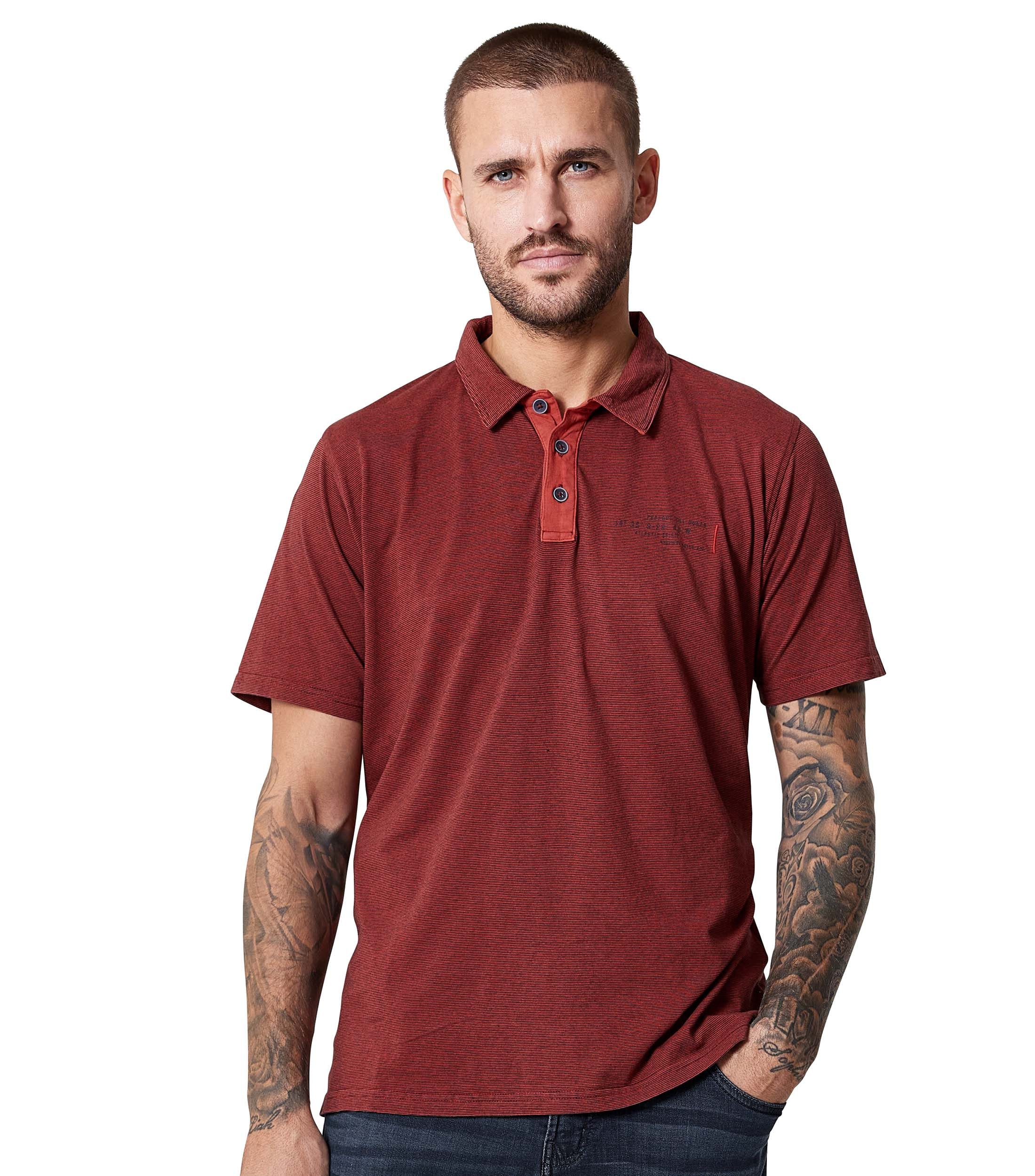 CASAMODA "CASAMODA Polo-Shirt gestreift"