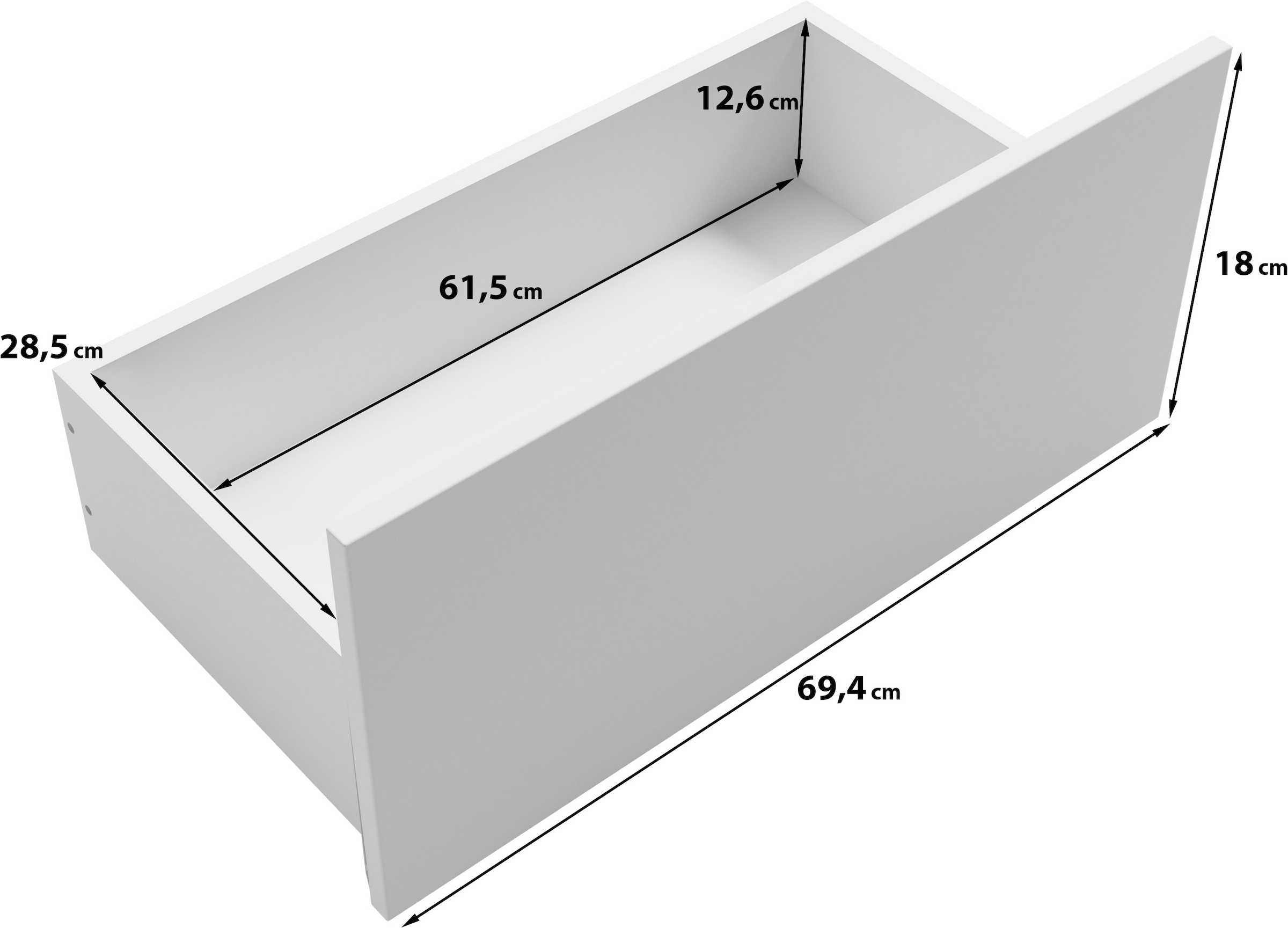 OTTO home Schreibtisch »Kenia mit drehbarer Tischplatte 90°/180°, B/H/T: 109,5/75/50 cm« 1 Stk. tlg. Schublade & Türen mit Push-to-open, 2 höhenverstellbare Böden