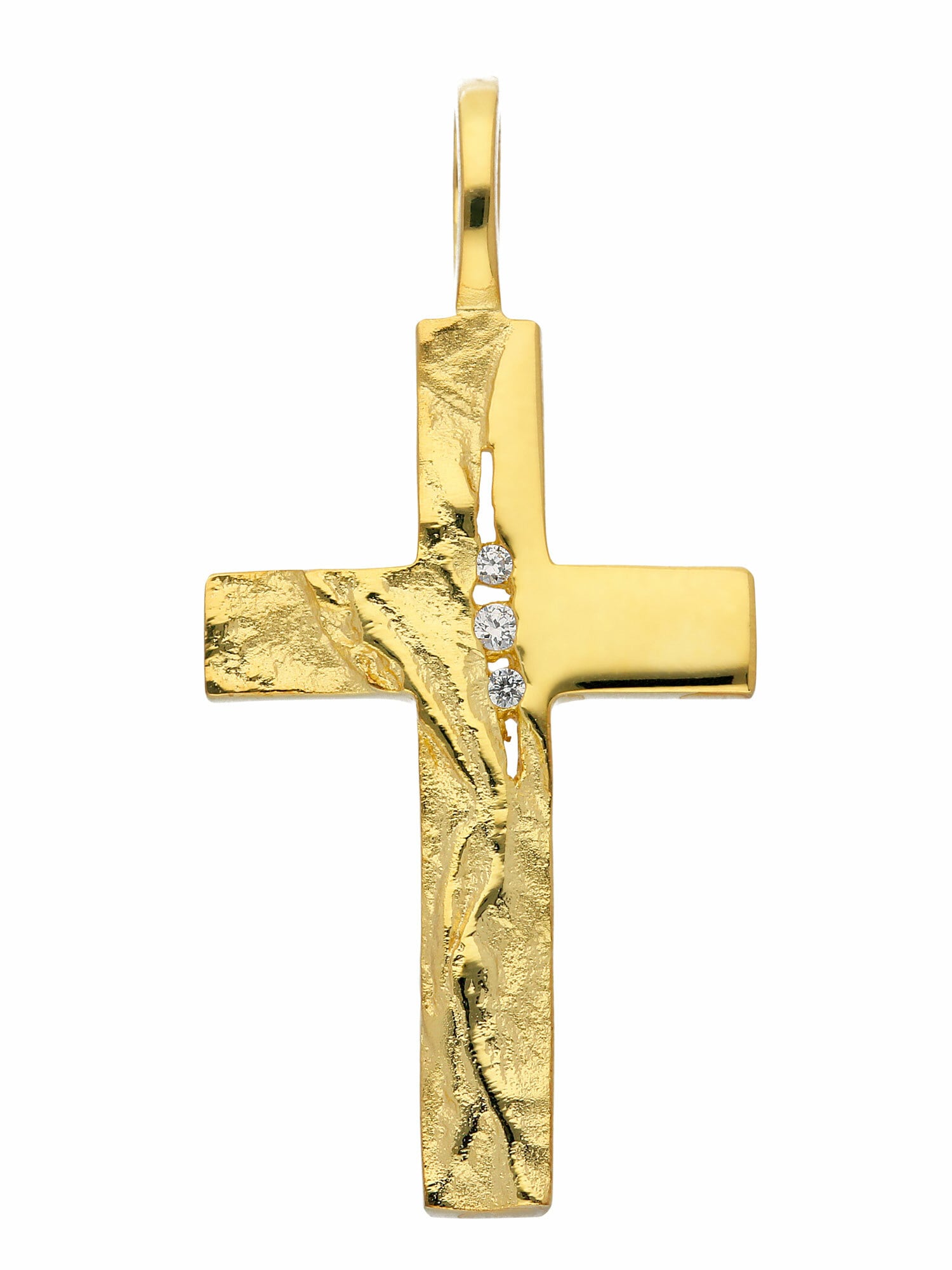 Adelia´s Kettenanhänger »333 BAUR | Gold Zirkonia«, Anhänger Damen mit kaufen mit für Herren Kreuz & Goldschmuck Zirkonia