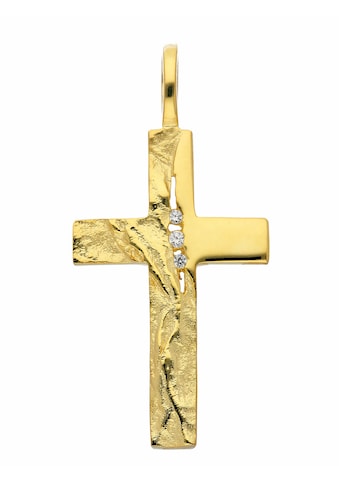 Adelia´s Anhänger Set »333 Gold Kreuz Anhänger mit Zirkonia«, Goldschmuck für Damen &... kaufen