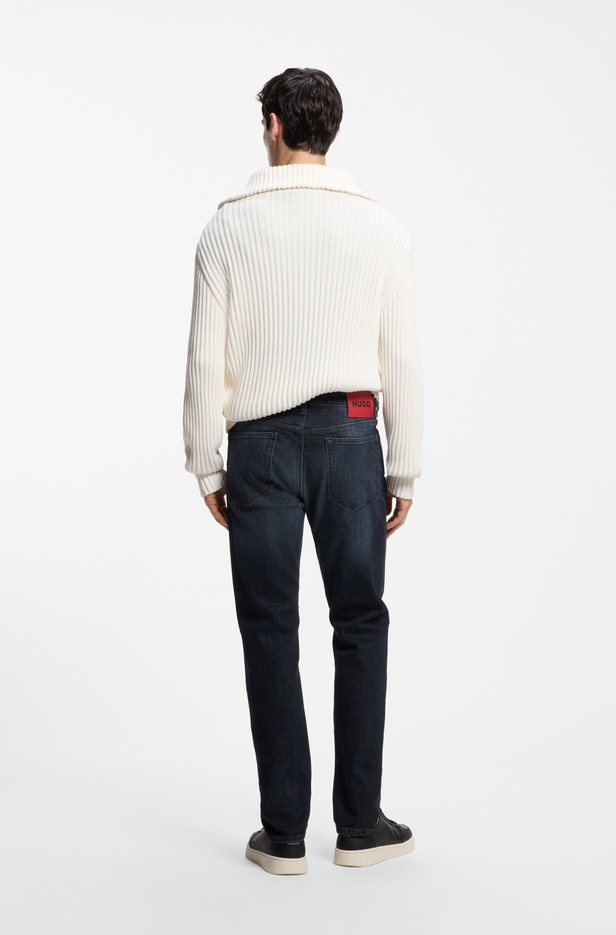 HUGO Slim-fit-Jeans »HUGO 708« mittlere Bundhöhe, gerader Beinverlauf, Slim Fit, Stretch-Denim