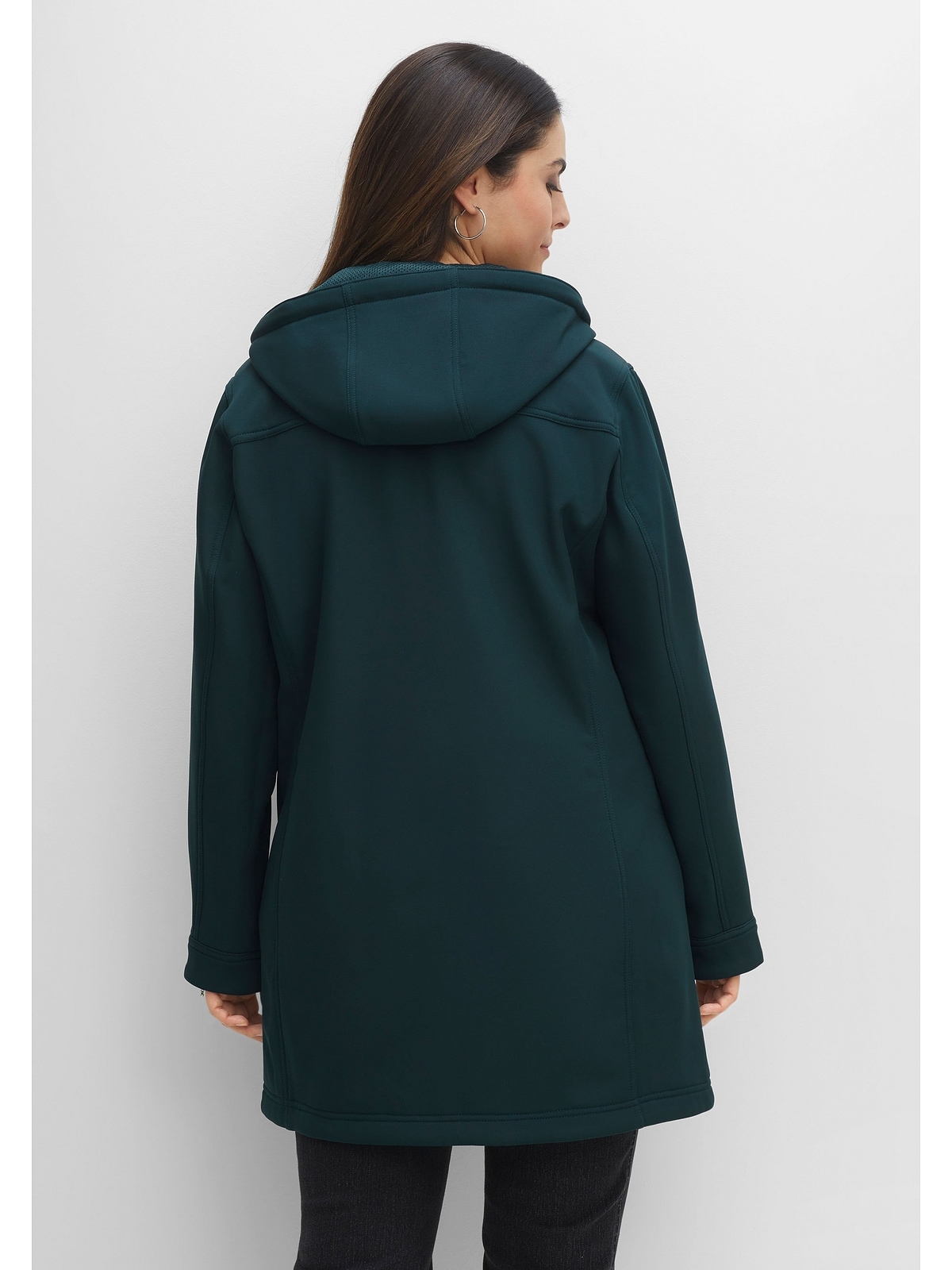 Sheego Softshelljacke "Große Größen", mit Kapuze, mit weicher Fleece-Innens günstig online kaufen