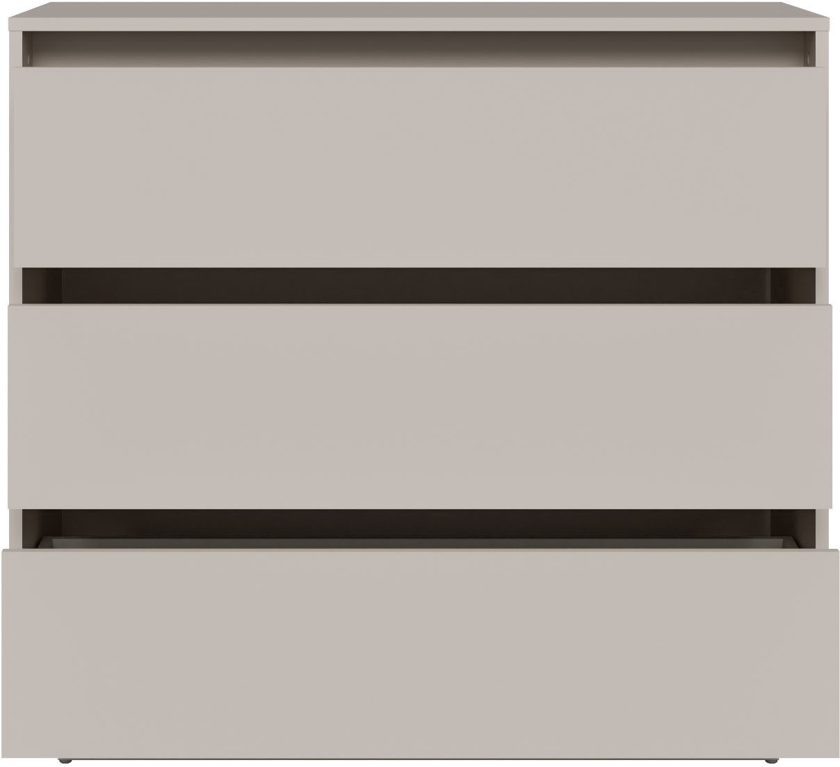 Thumbnail - FORTE Kommode "Tahoe Kommode, 3 Schubkästen, grifflos, Stauraum" B/H/T 93,5/86,7/41,4 cm viel Stauraum