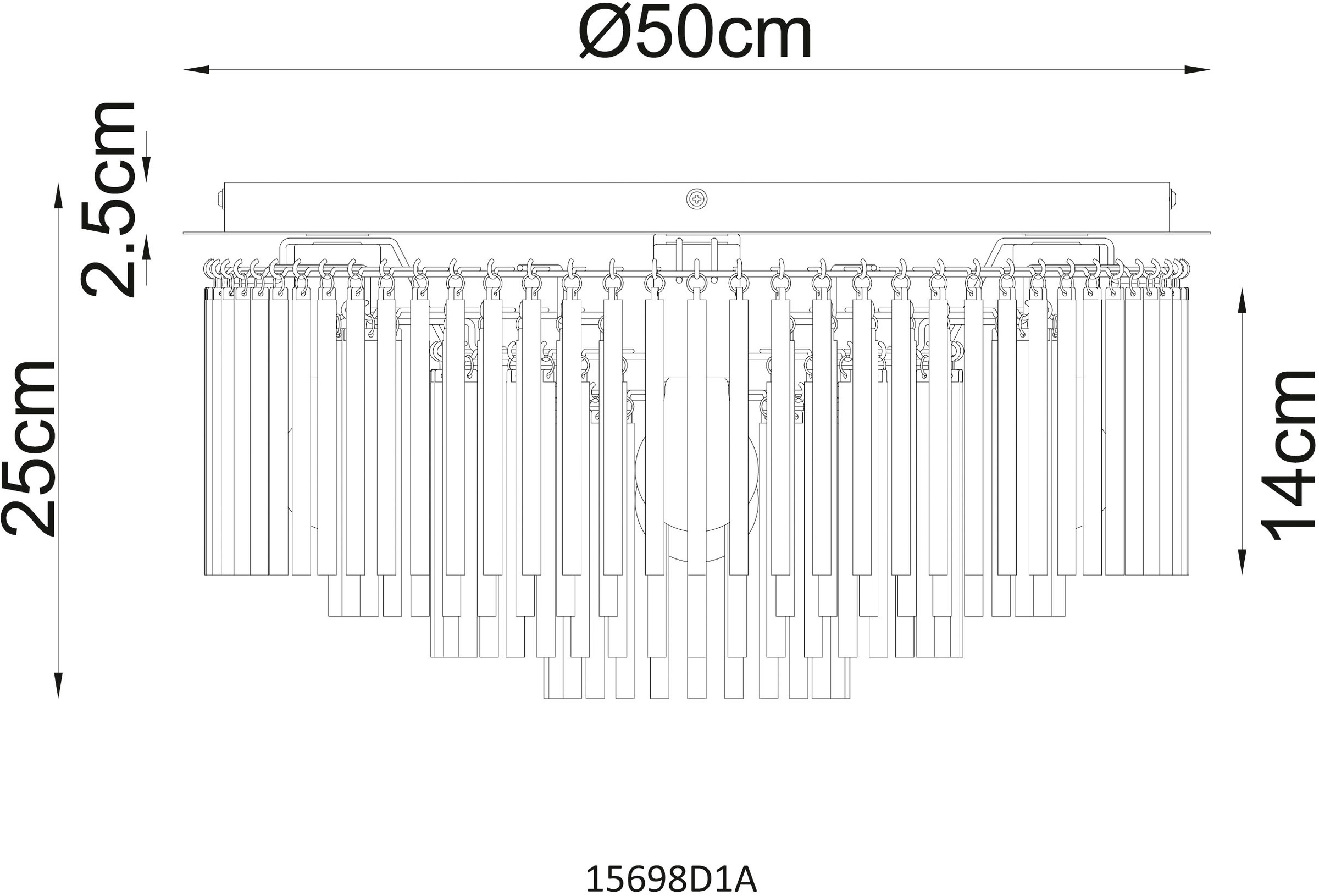 GLOBO LIGHTING Deckenleuchte »GORLEY«, Leuchtmittel E27 | ohne Leuchtmittel, Deckenleuchte/Glasstäbe/Glas amber/Wohnzimmer/Esszimmer
