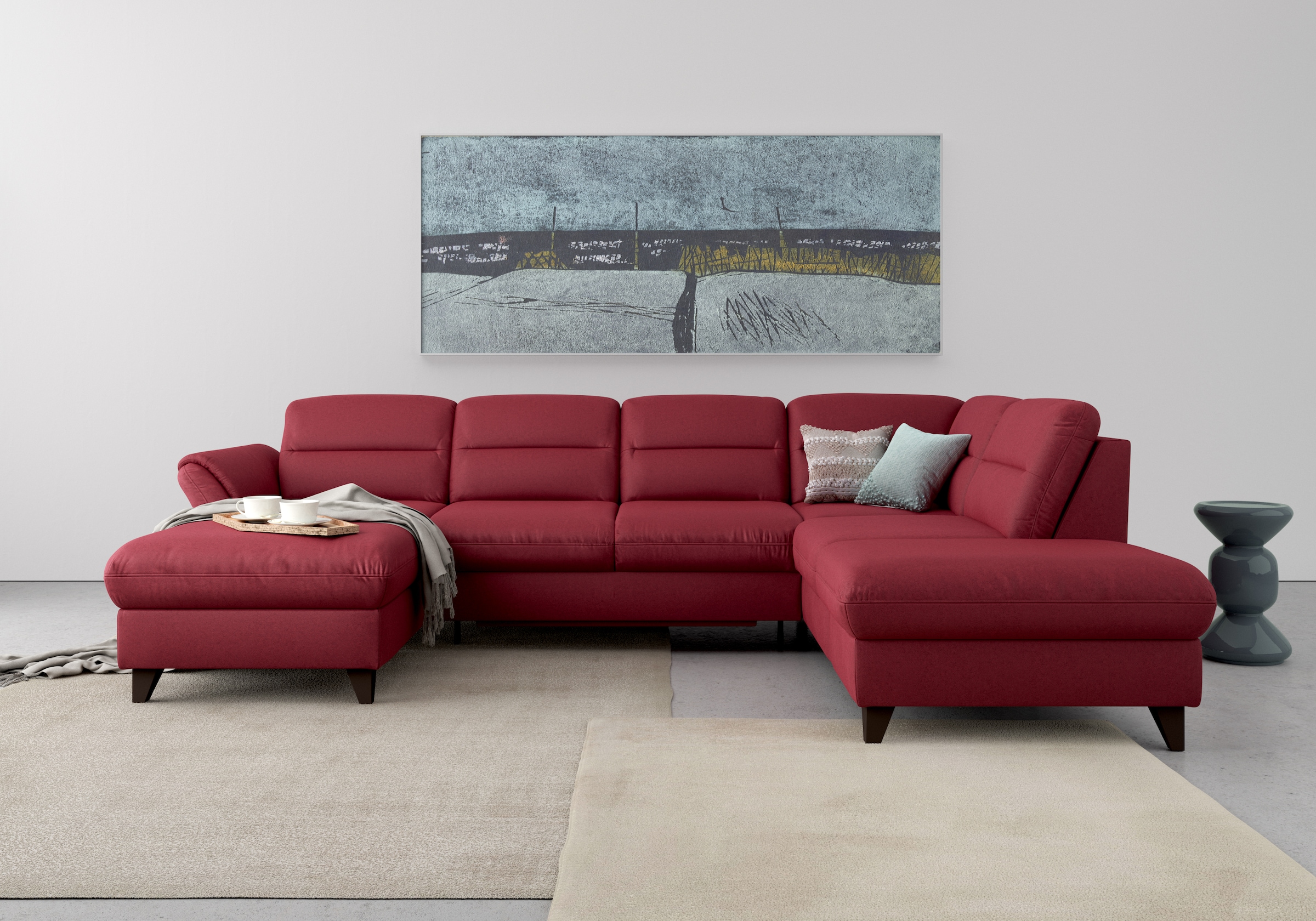 sit&more Wohnlandschaft "Mellum U-Form" Federkern, wahlweise mit Bettfunkti günstig online kaufen