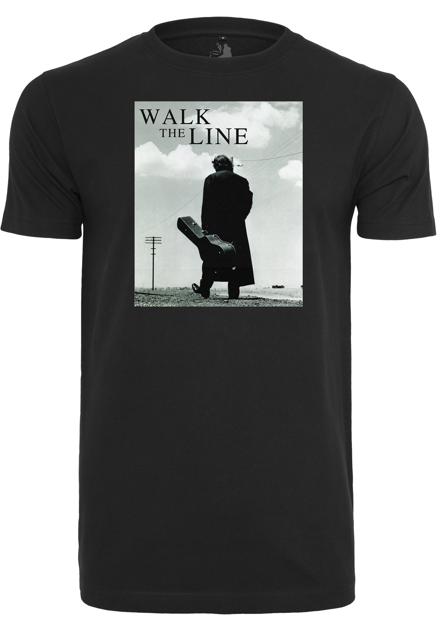 Merchcode Kurzarmshirt »Merchcode Herren Johnny Cash Walk The Line Tee«, (1 tlg.)