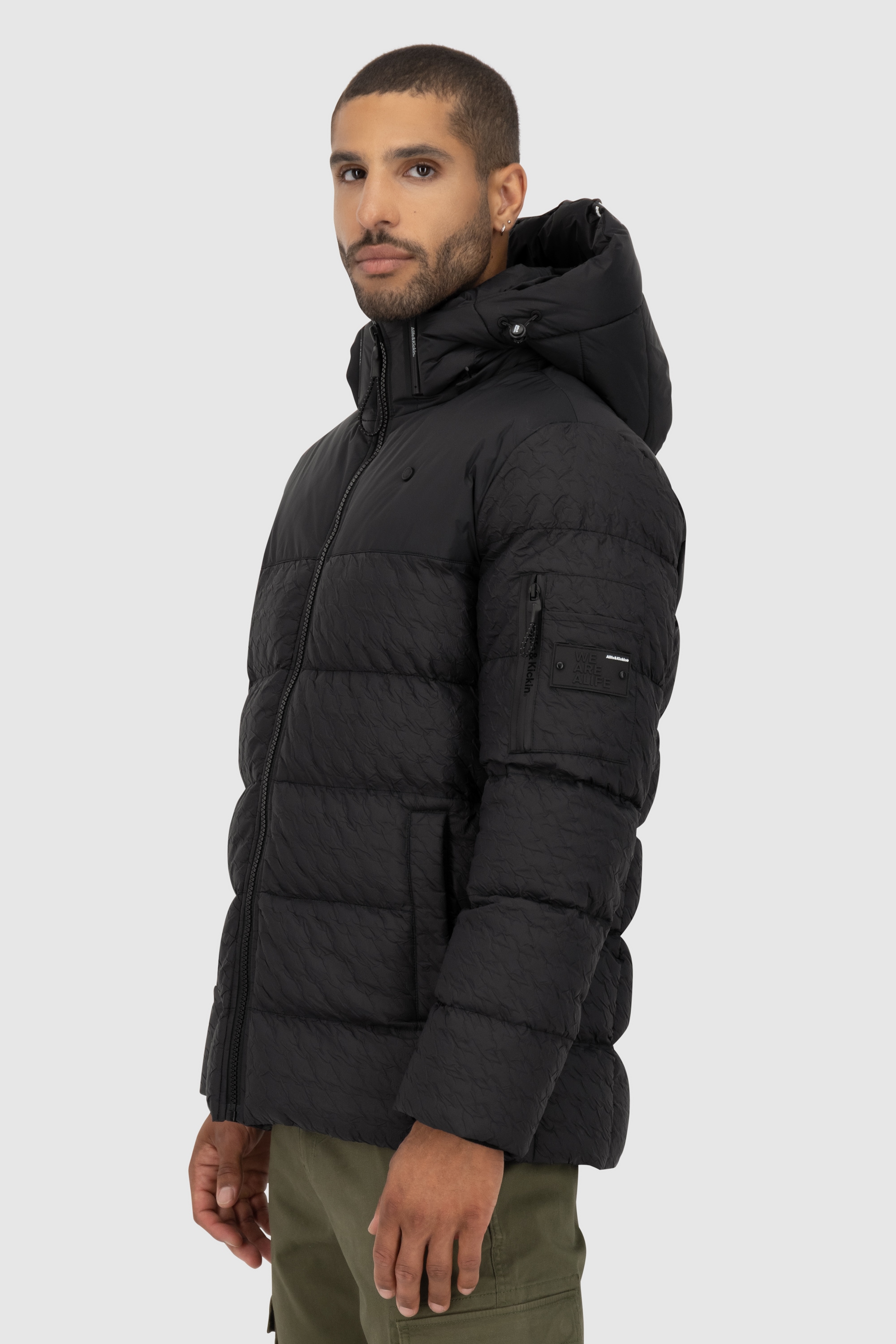 Alife & Kickin Winterjacke »Herren BeatAK A«, Warme gefütterte Herrenwinterjacke mit abnehmbarer Kapuze