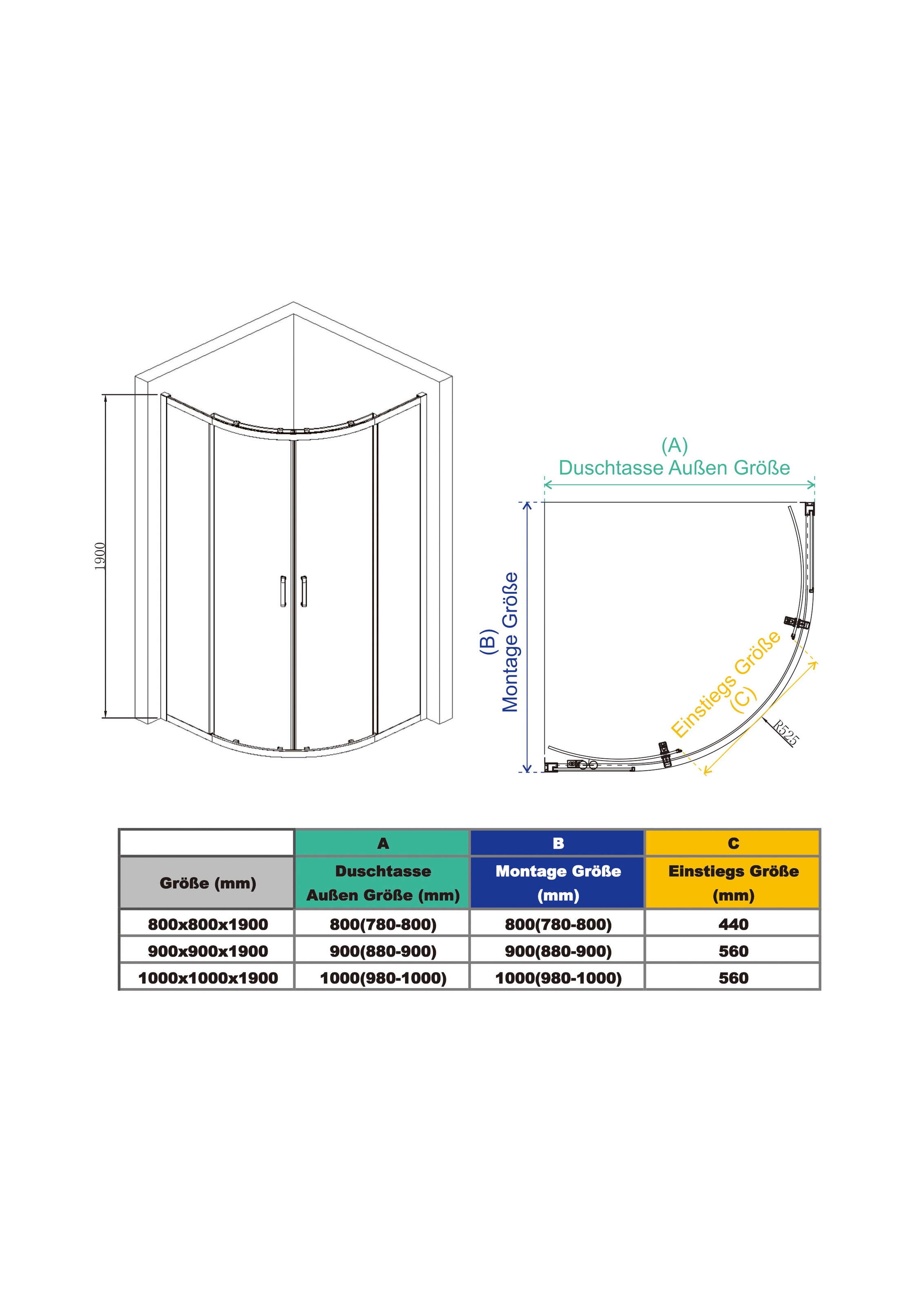 welltime Runddusche Der Klassiker mit verbessertem Rahmen und neuem Rollensystem