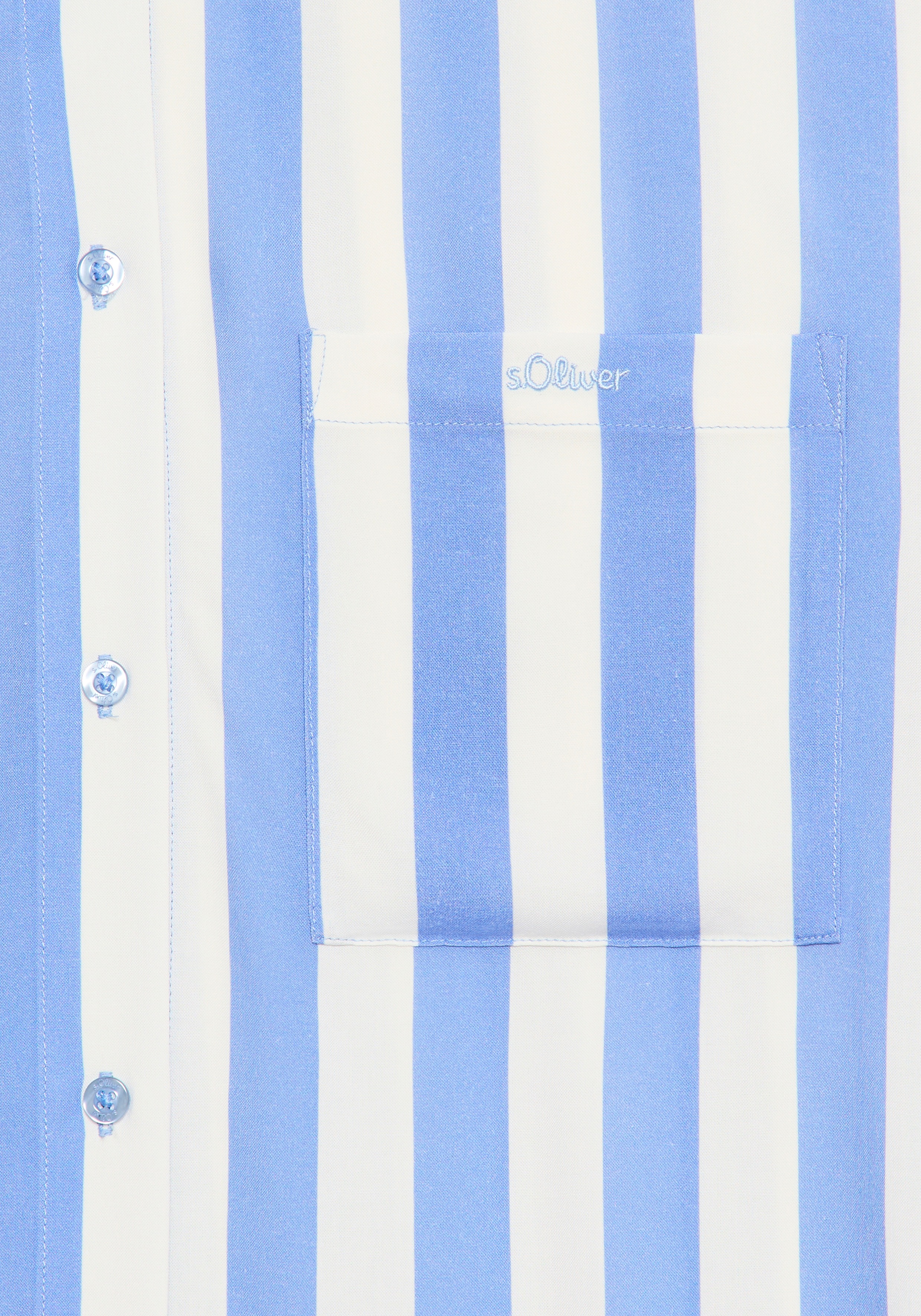 Thumbnail - s.Oliver Nachthemd 1-teilig, aufgesetzte Tasche mit breiten Streifen